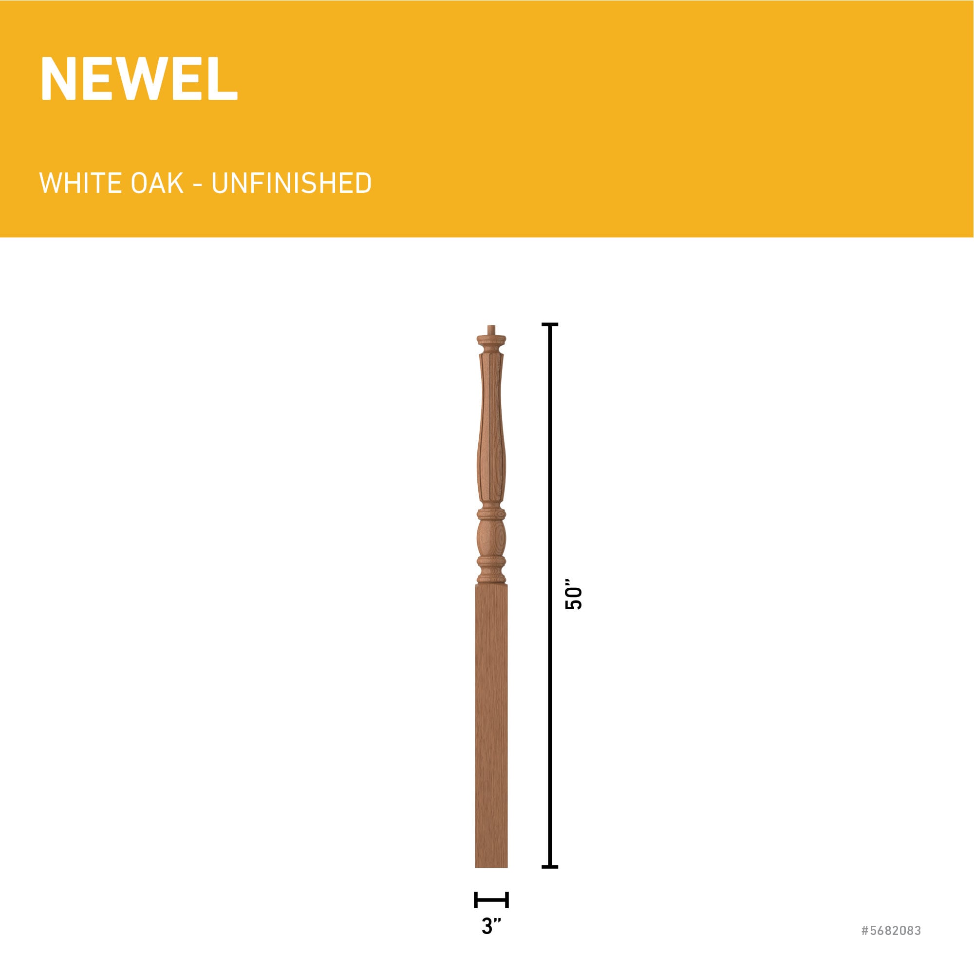 L.J. Smith Stair Systems LJF-3214-WO Interior-Stairpart-Newel-Posts - View #3