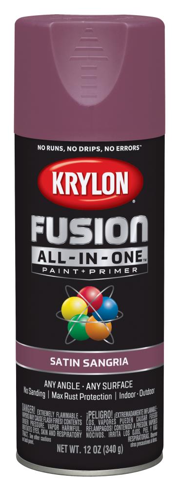 Krylon COLORmaxx Satin Leather Brown Spray Paint and Primer In One