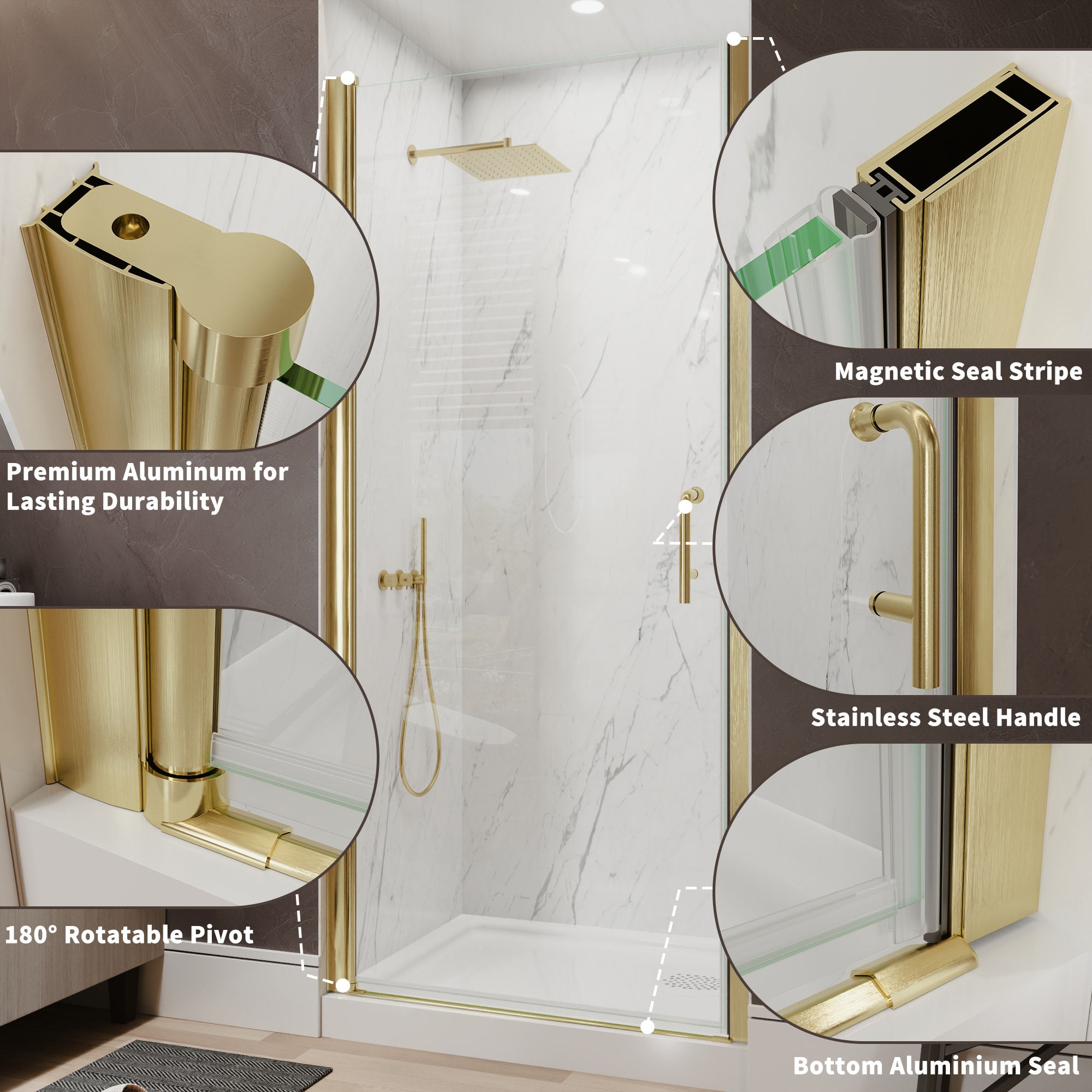 WELLFOR GTLSBWH03 Shower-Doors - View #10