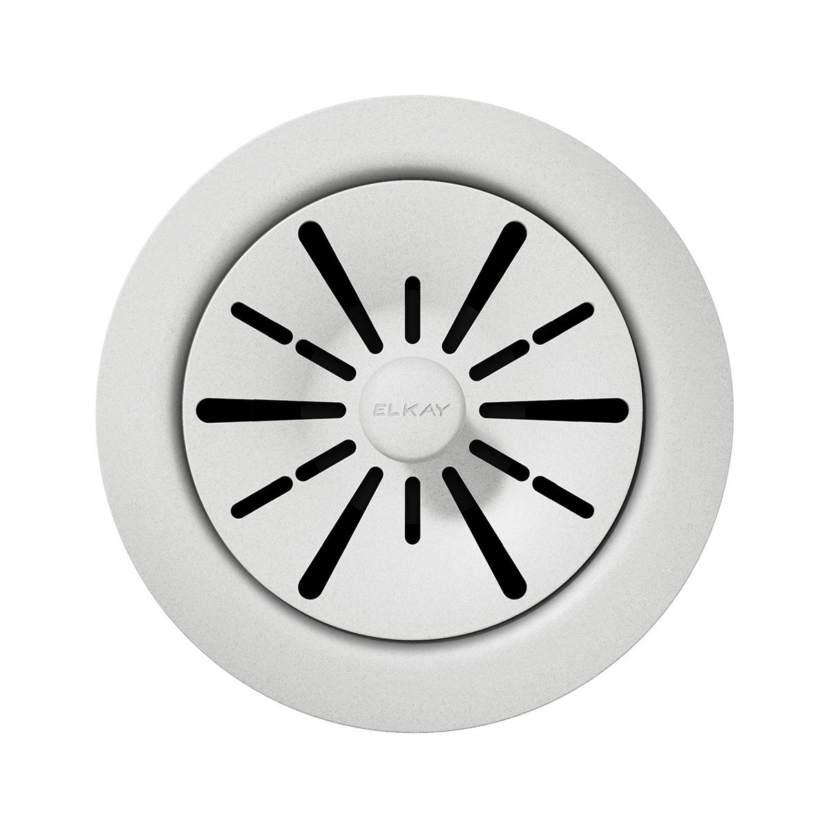Elkay LKPDQD1WH 3.5-in White Plastic Rust Resistant Strainer basket