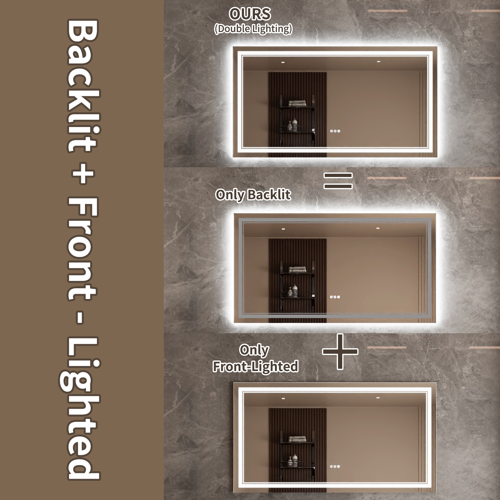 Bayfeve BFXB-6S3055-MIR Framed-Bath-Mirrors - View #7