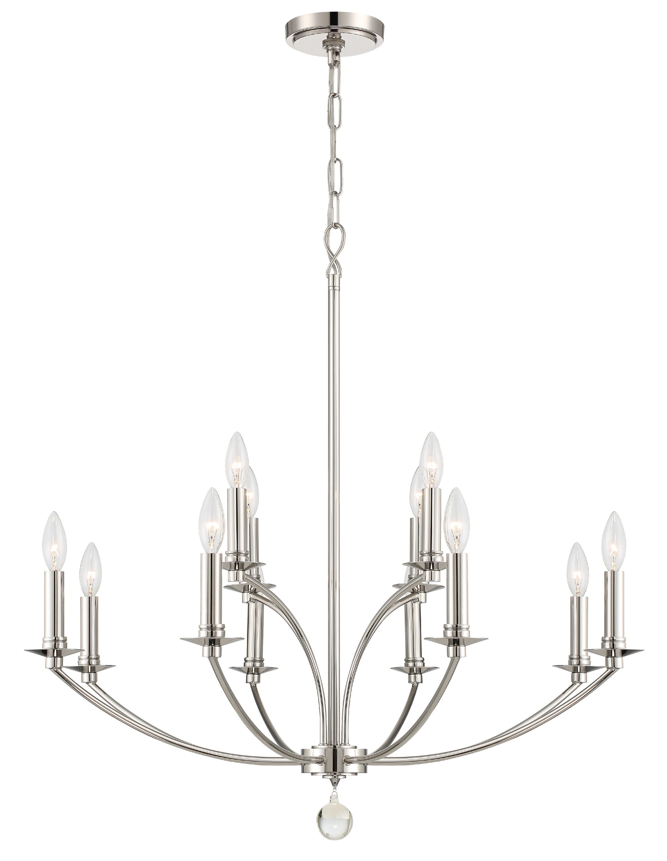 Crystorama Mila Collection Chandelier - Versatile Transitional Design ...