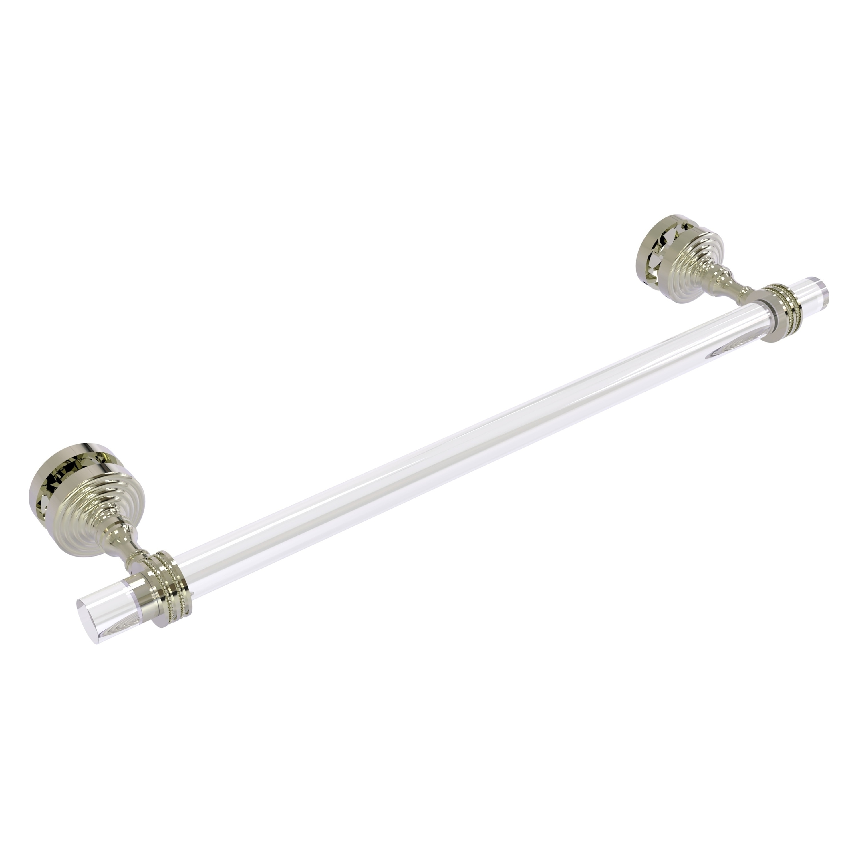 Allied Brass PG-41D-SM-18-PNI Pacific Grove 18-in Polished Nickel Wall mount Single Towel Bar
