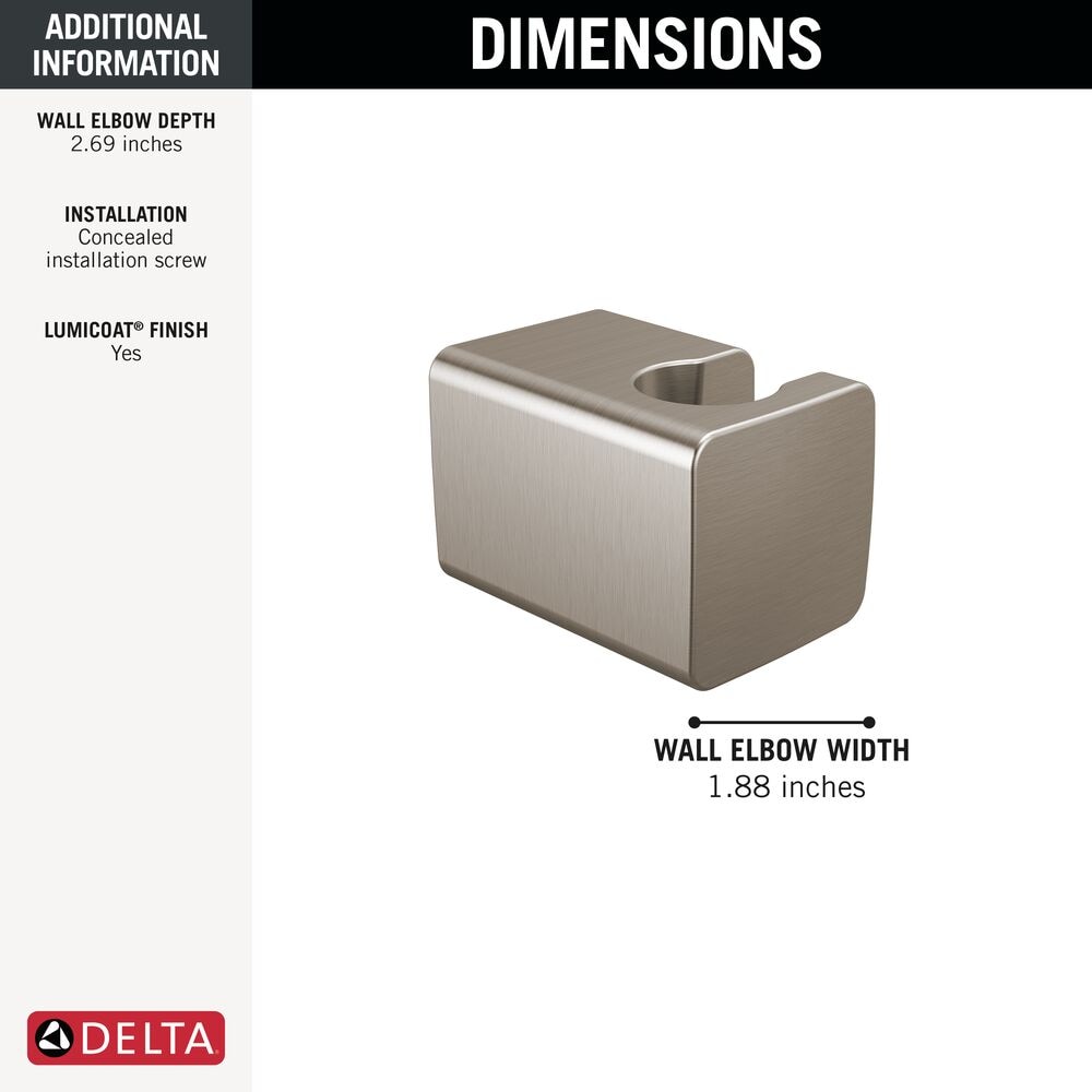 Delta U4014-SS-PR Bath-Shower-Facc - View #2
