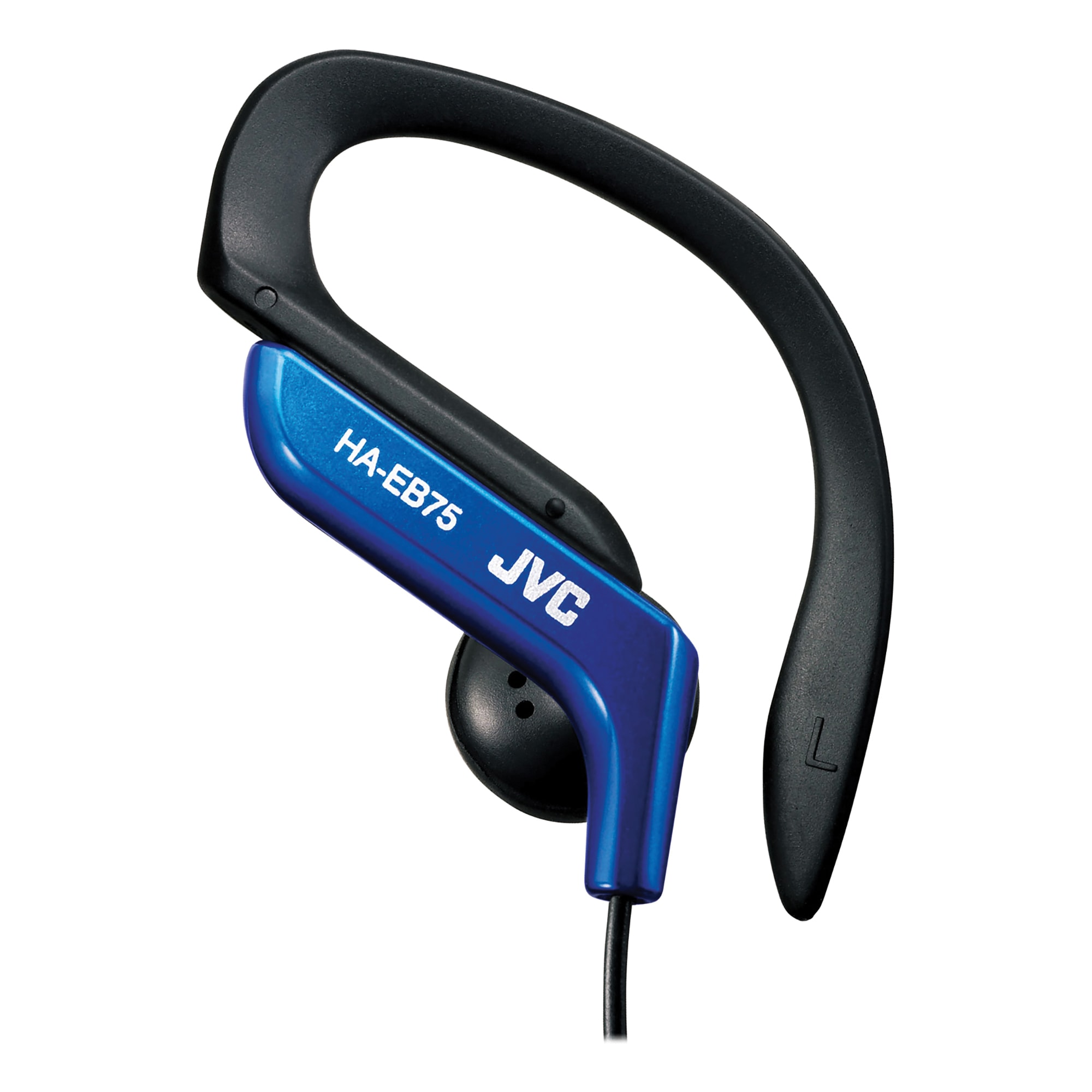 JVC HA-EB75-A Sports Ear Adjustable Clip Headphones, Blue