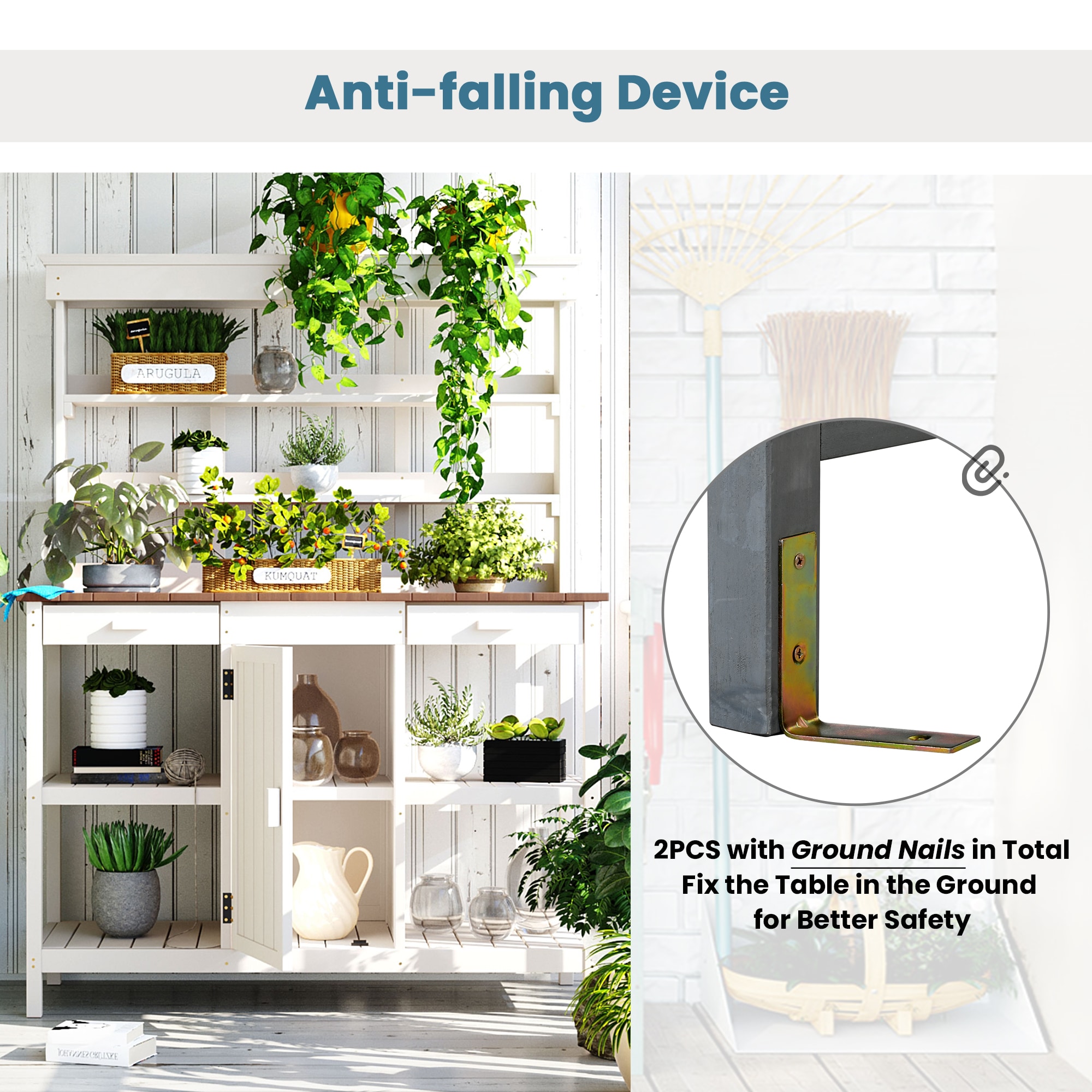 Kahomvis G243-QP717-14 Potting-Benches - View #5