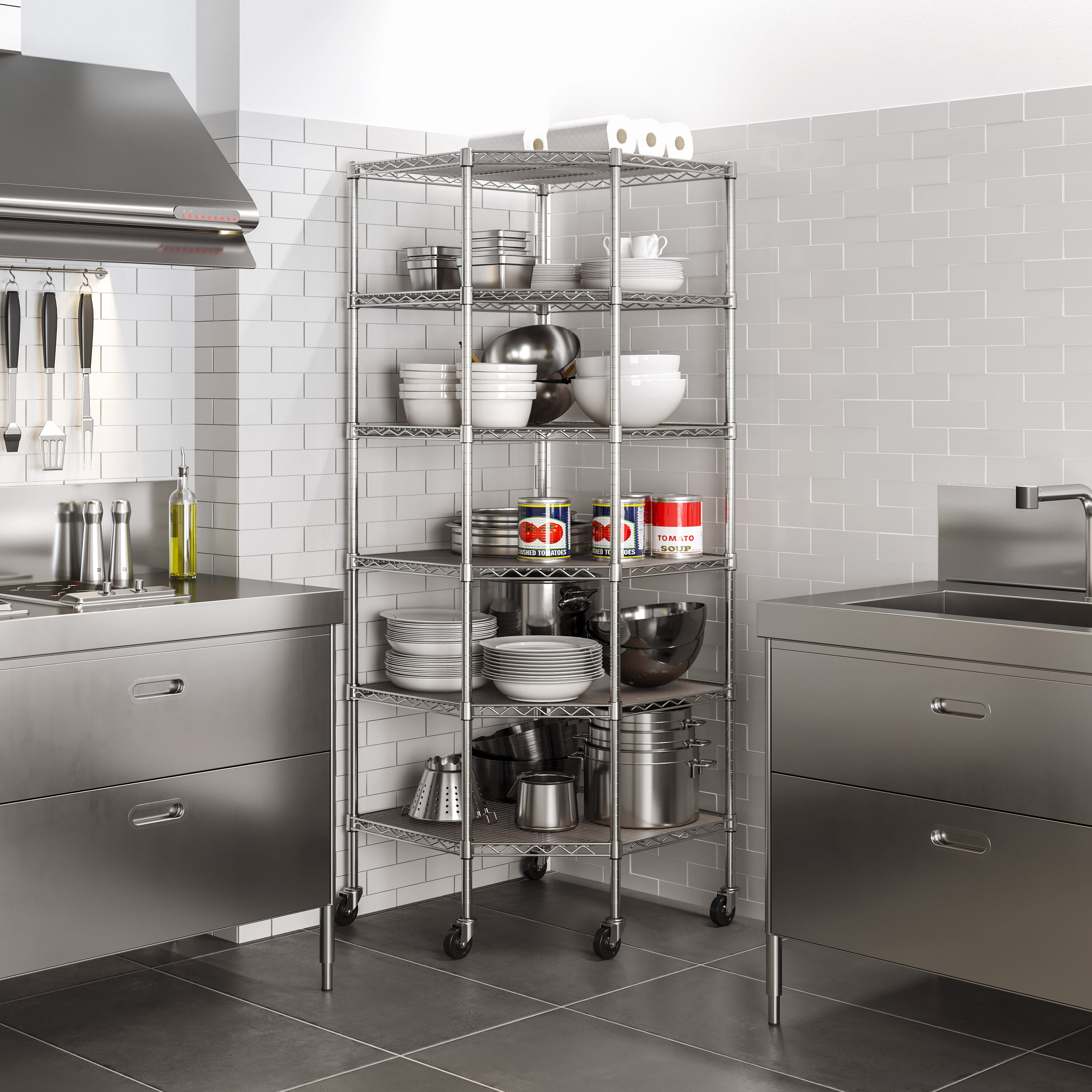 Seville Classics SHE15249 Free-Standing-Shelving - View #3