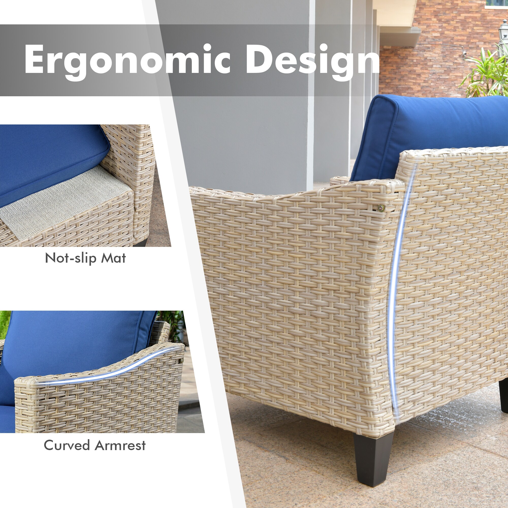 XIZZI XIDAR7073 Patio-Conversation-Sets - View #4