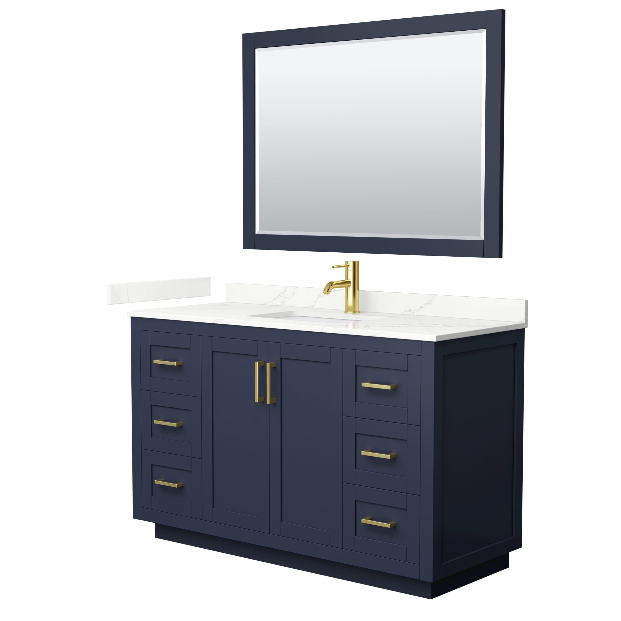 Wyndham Collection WCF292954SBLGTUNSM46 Bath-Vanity-Combo - View #2