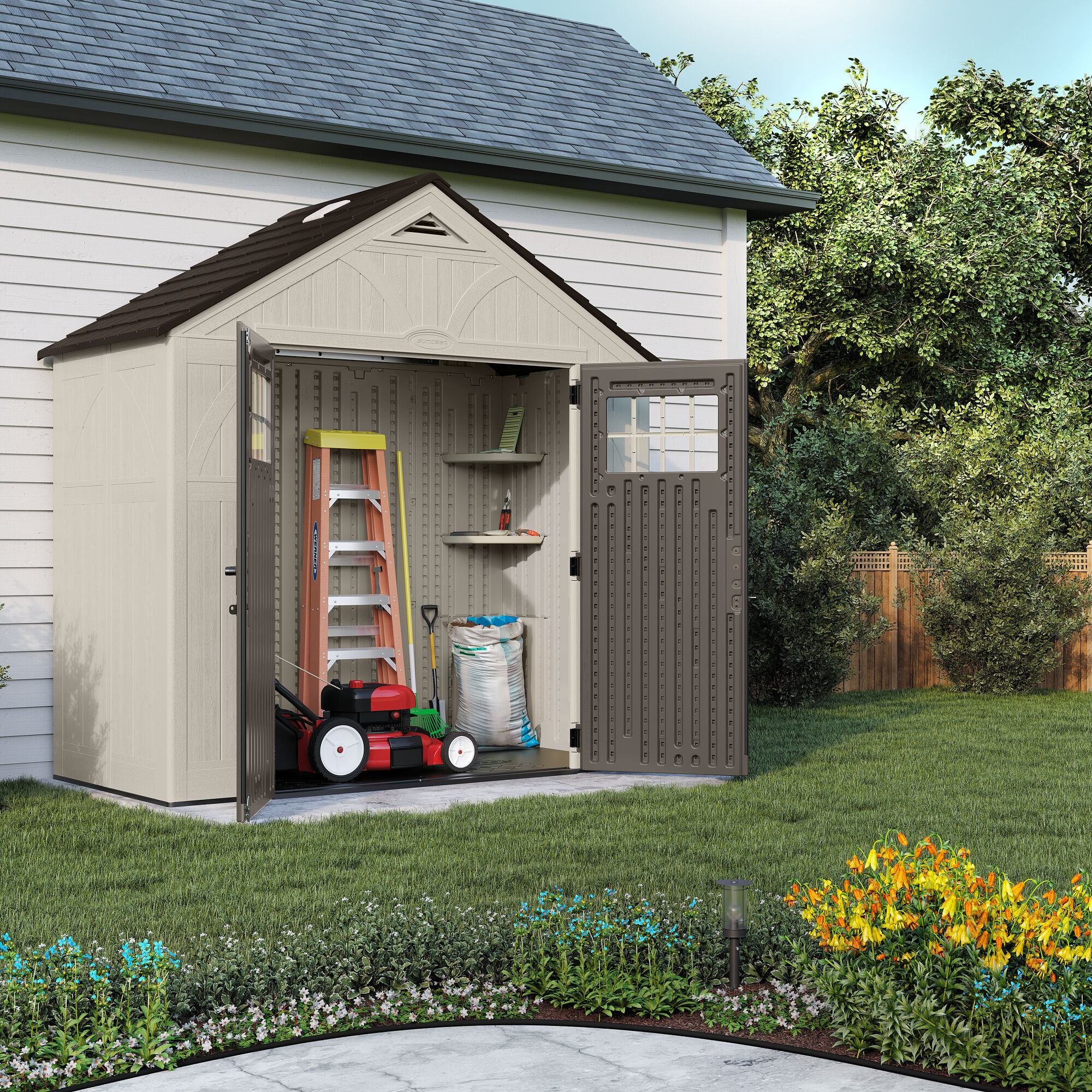 Suncast BMS8400 Vinyl-Resin-Storage-Buildings - View #2