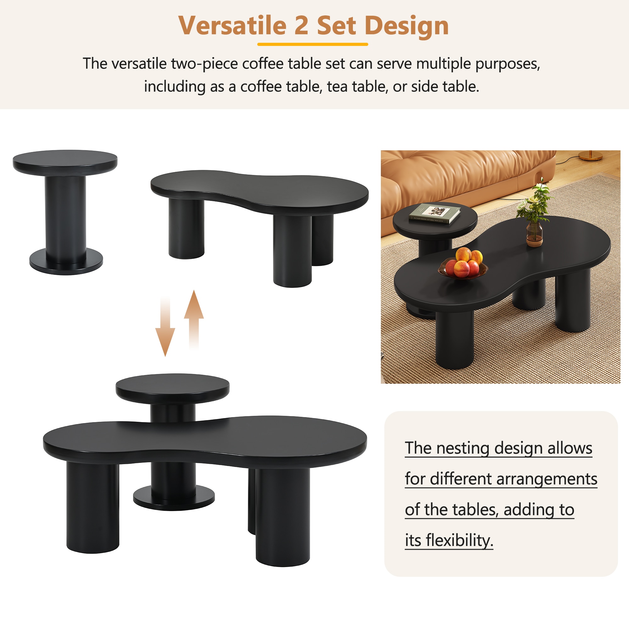 ModernLuxe N721S000035B Coffee-Tables - View #2