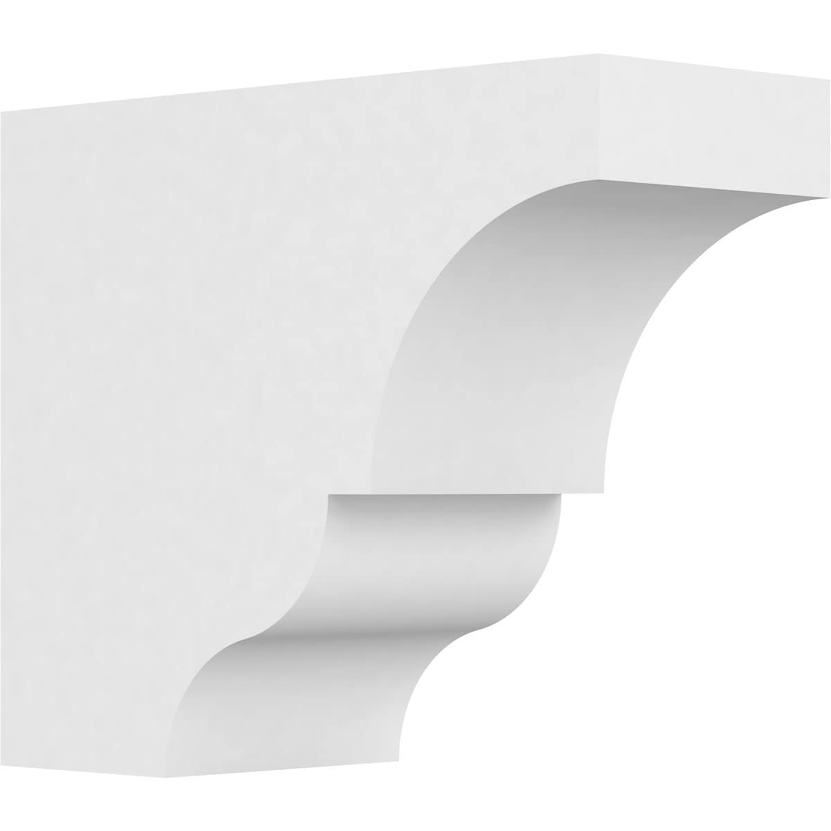 Ekena Millwork RFTP05X10X12ASH Standard Asheboro 5-in x 10-in X 12-in White PVC Rafter tail