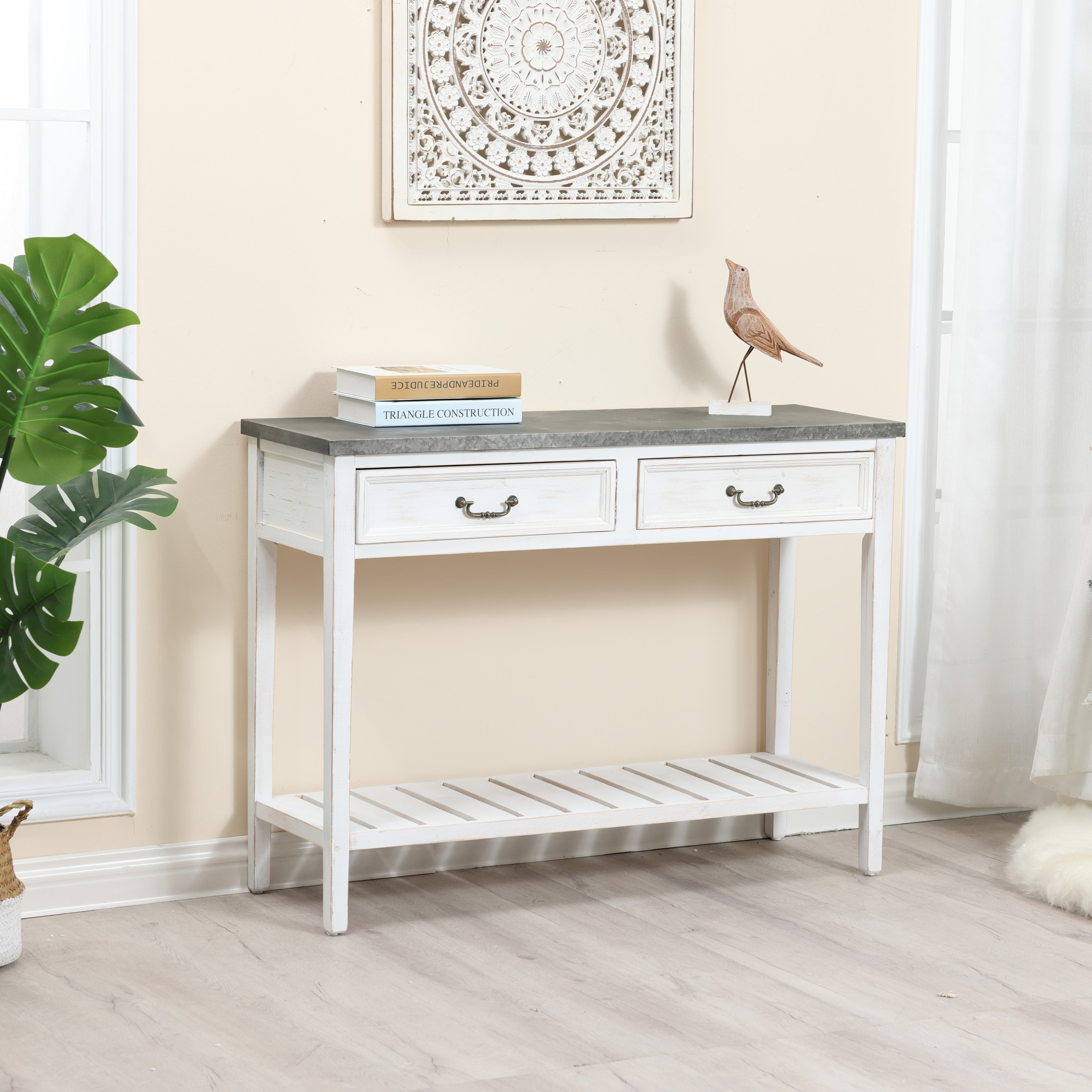 LuxenHome WHIF365 Console-Sofa-Tables - View #3