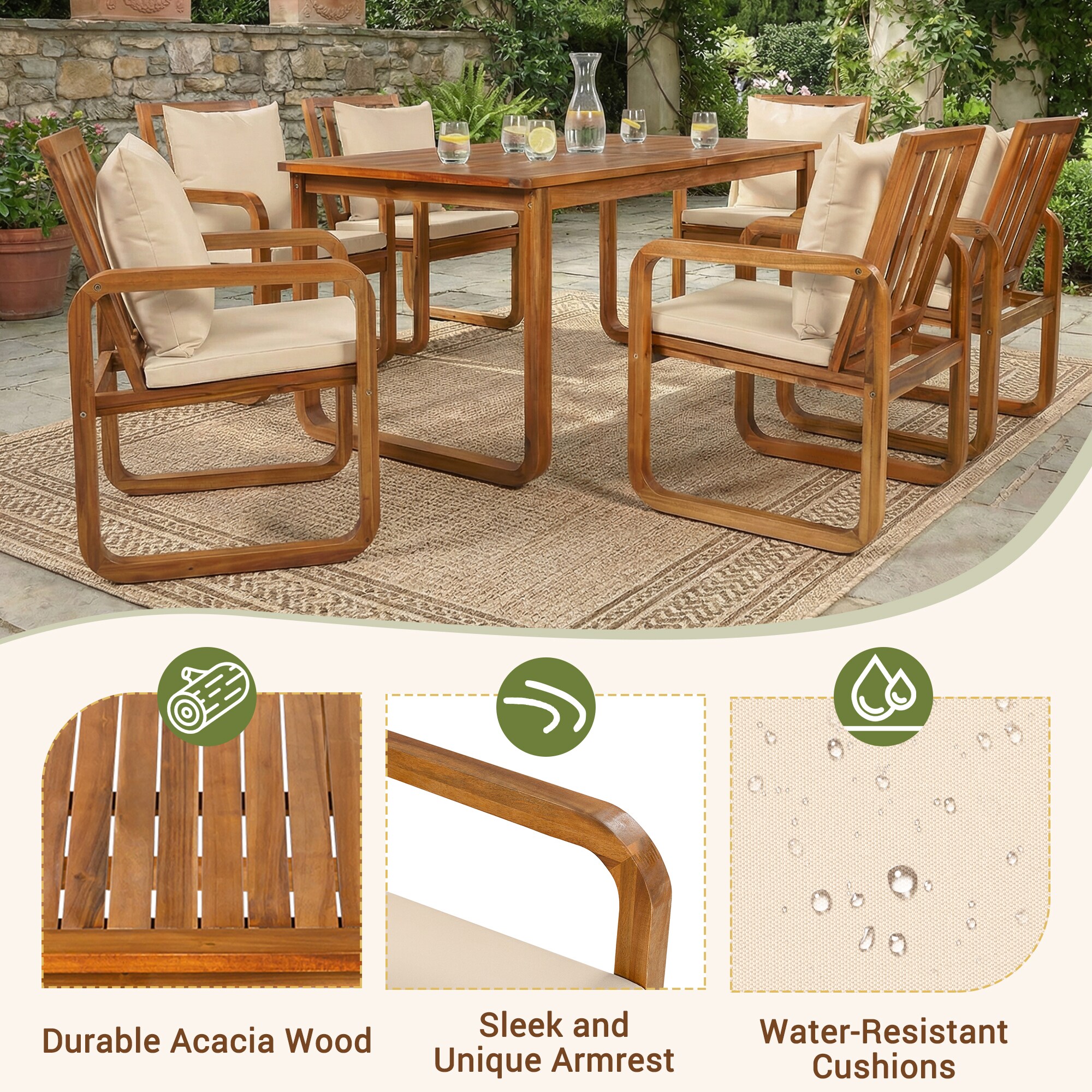 Bybafun YA3700777 Patio-Dining-Sets - View #5