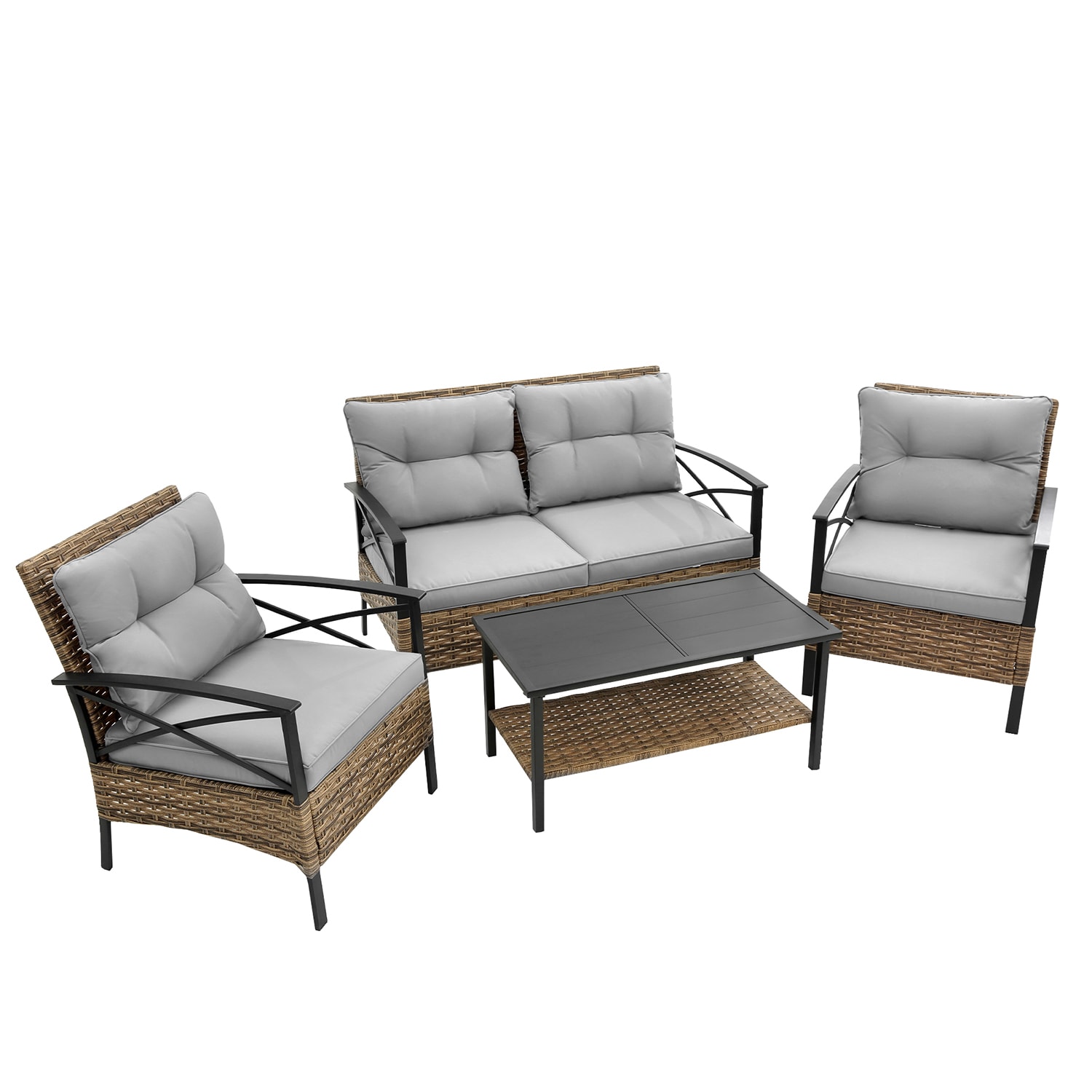 SINOFURN SYB670010GY Patio-Conversation-Sets - View #16