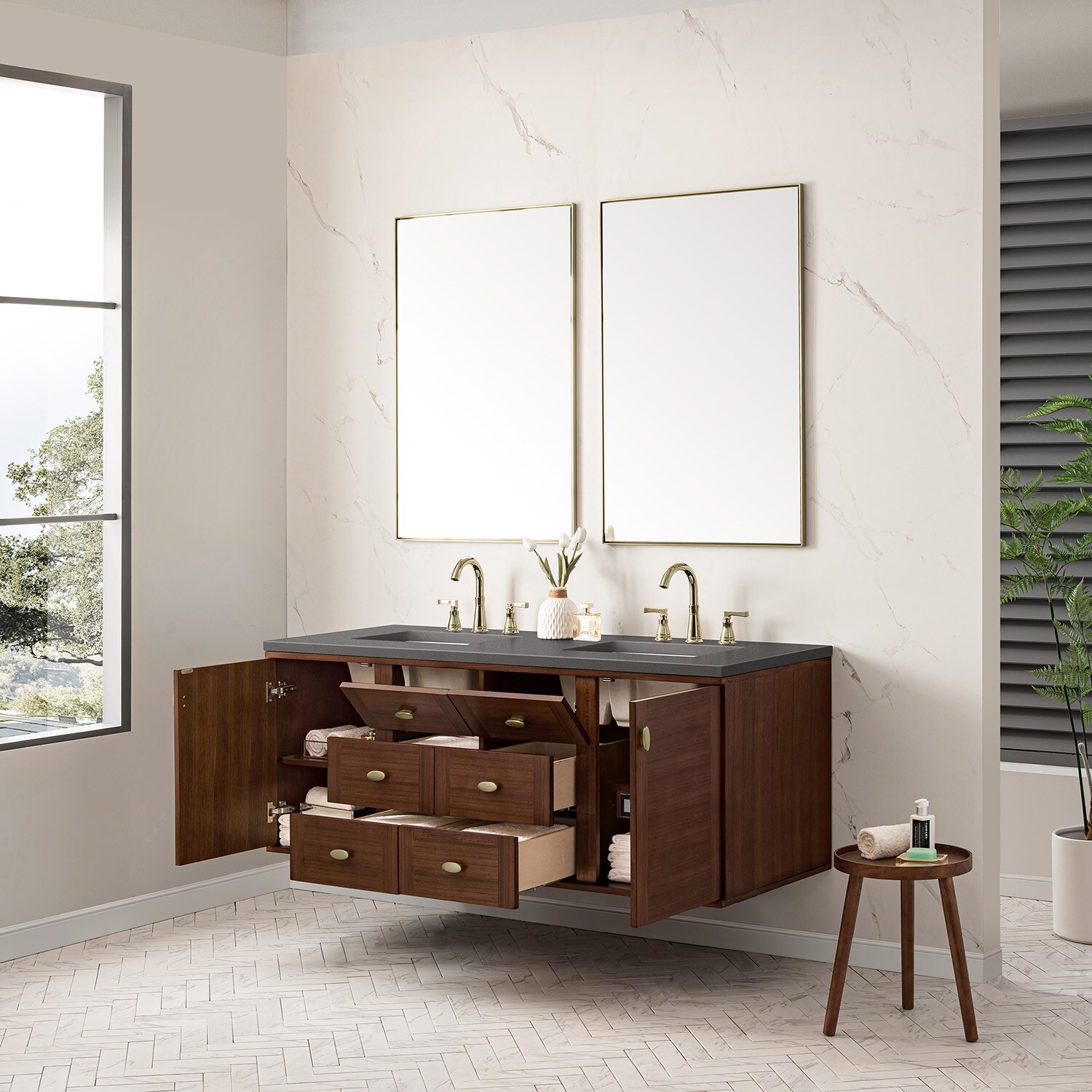 James Martin Vanities 670-V60D-WLT-3GEX Bath-Vanity-Combo - View #8