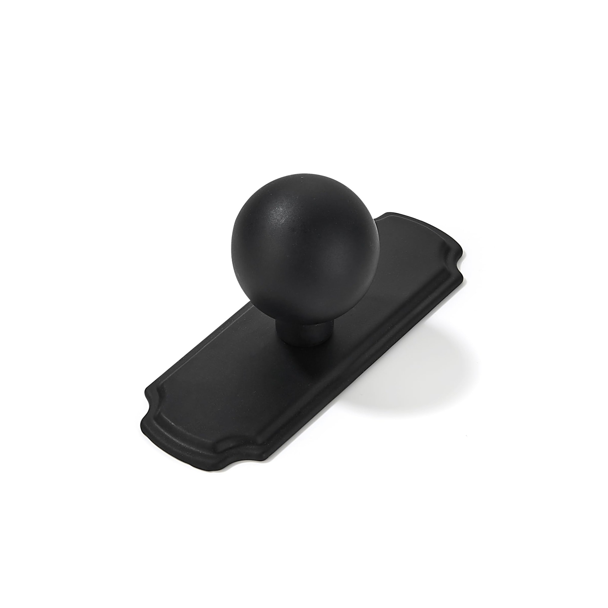 SenQWFa  10 Pack Heavy Duty Solid Backplate for Cabinet Knobs Matte Black Drawer Knobs Suitable for Dresser and Kitchen Cabinet Hardware