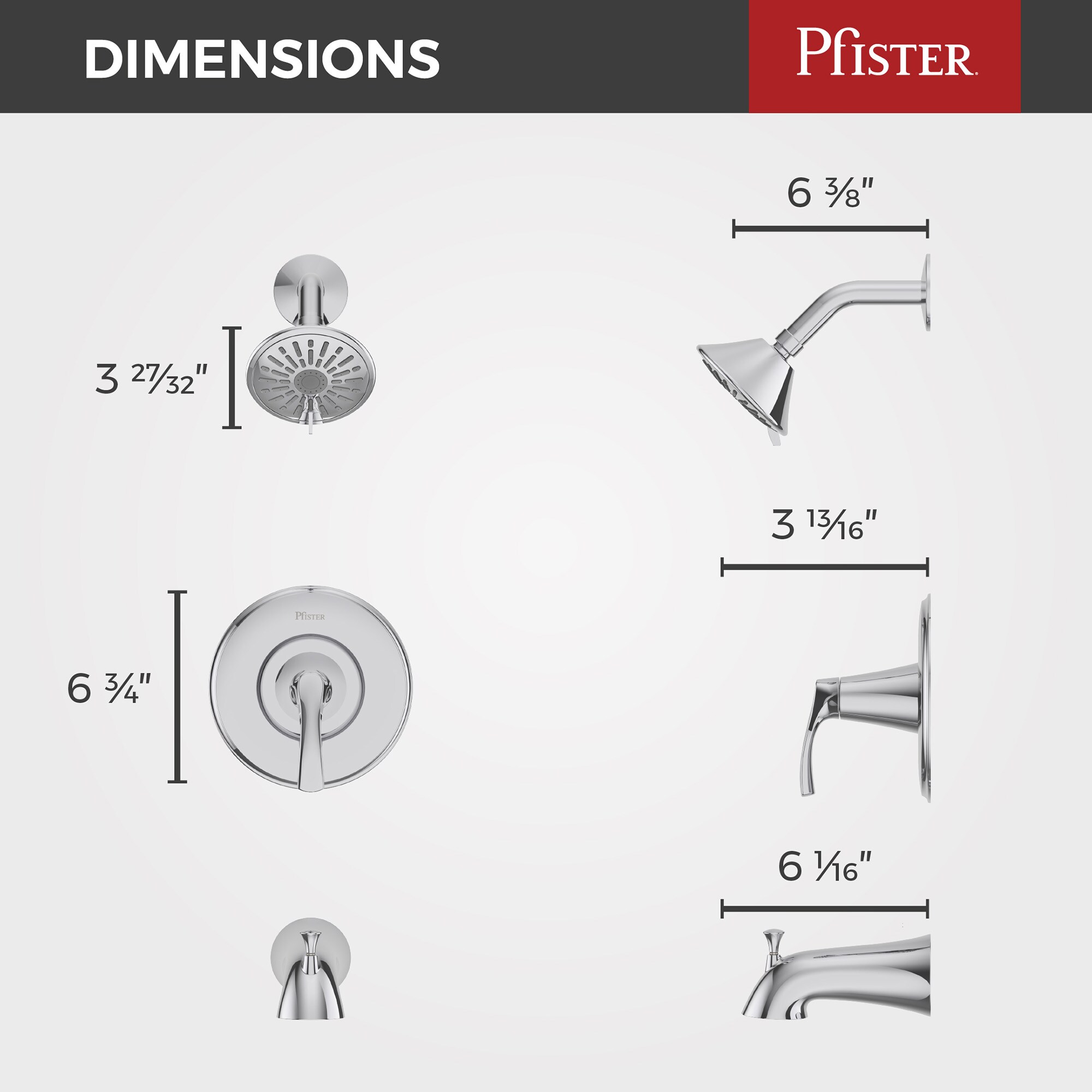 Pfister 8P8-WS2-MCSC Tub-Shower-Faucets - View #13