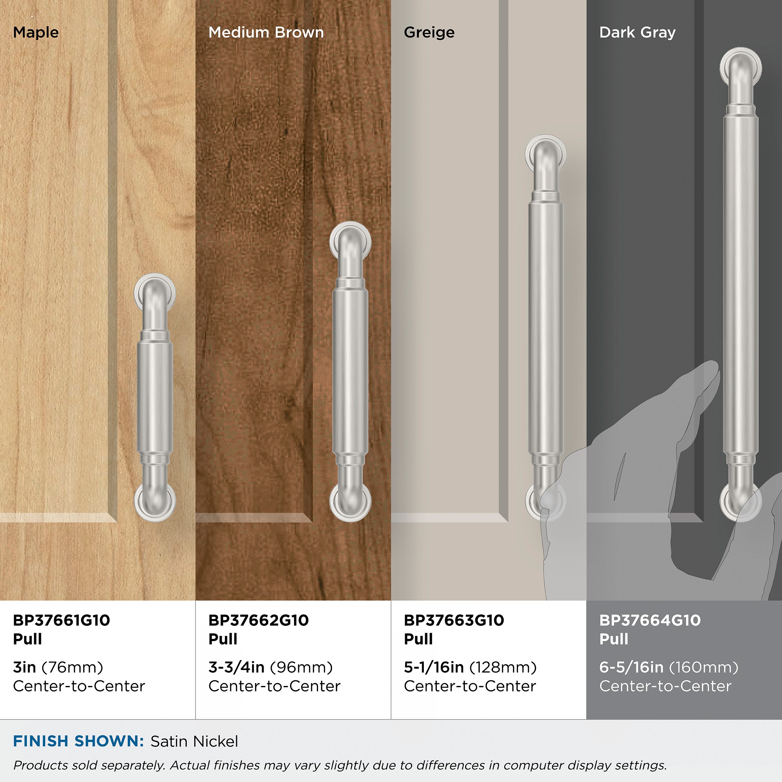 Amerock BP37664G10 Cabinet-Pulls - View #7