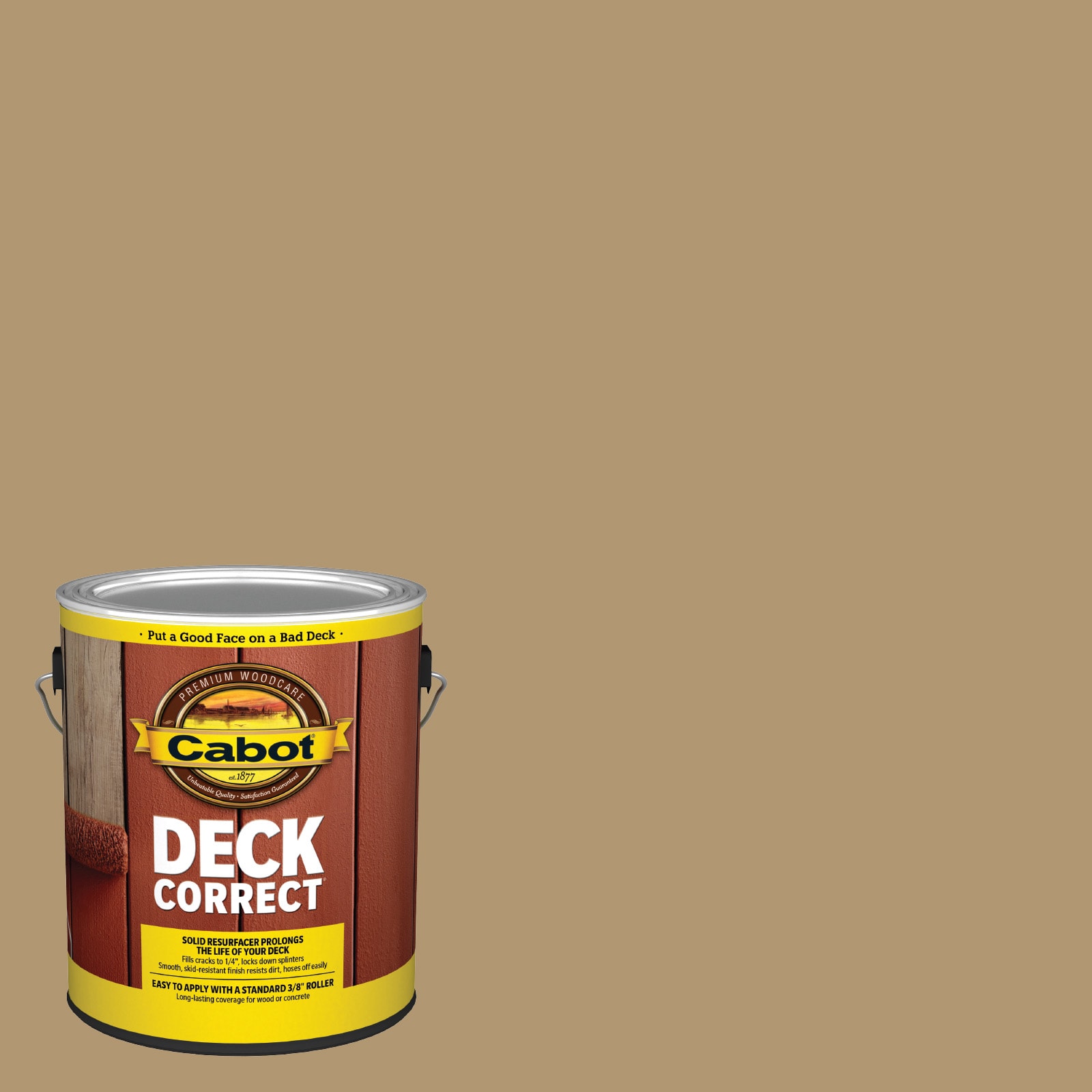 Cabot BEIGE-1028101 DeckCorrect Beige Solid Exterior Wood Stain and Sealer in One ( 1-gallon )