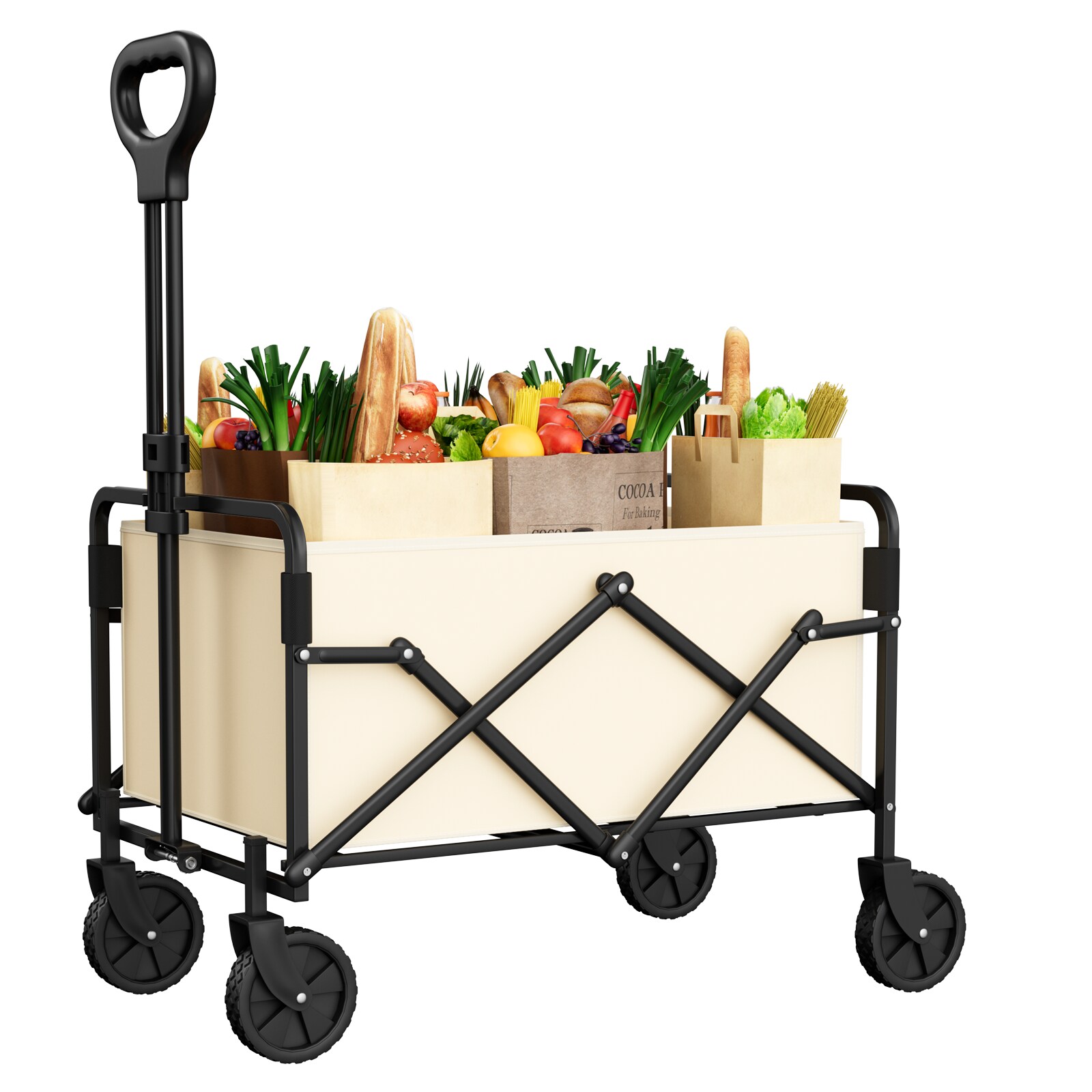 NEX LOW-WAGON-2 SWAGON 0.3-cu ft Steel Folding Yard Cart