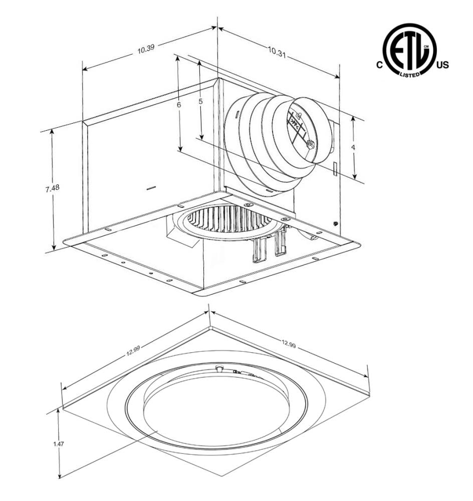 Aero Pure ABF110 G16 W Bath-Fans - View #10