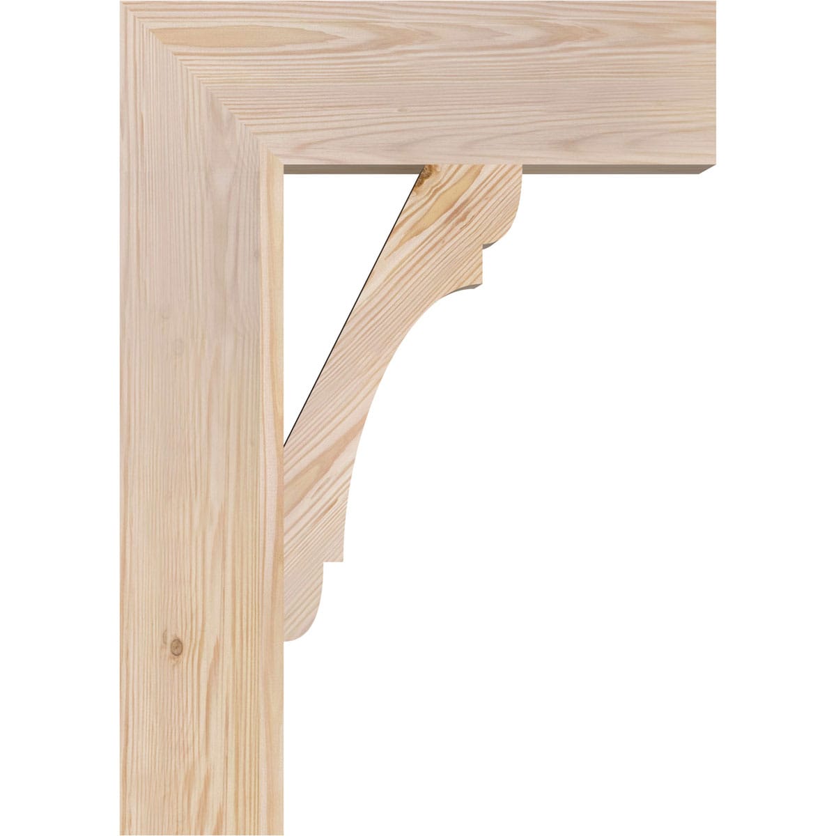 Ekena Millwork BKT06X20X28OLY05SDF Exterior-Brackets-Braces - View #3