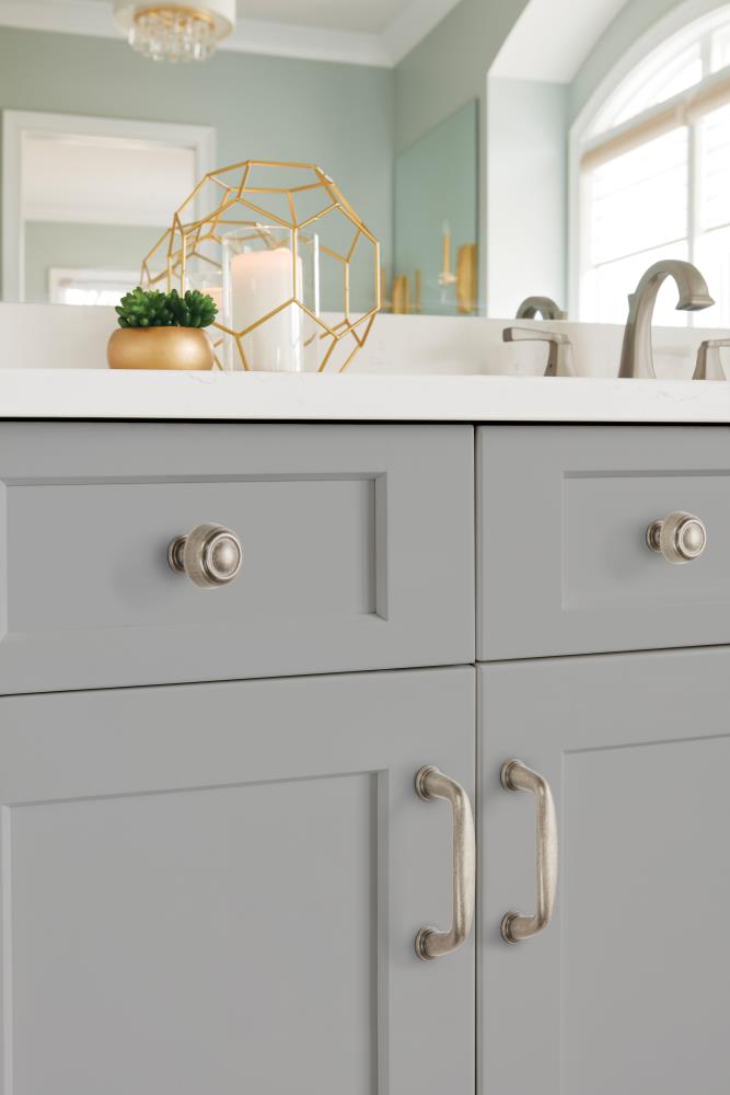 Weathered Nickel 3-Inch Bar Pull with Mounting Hardware