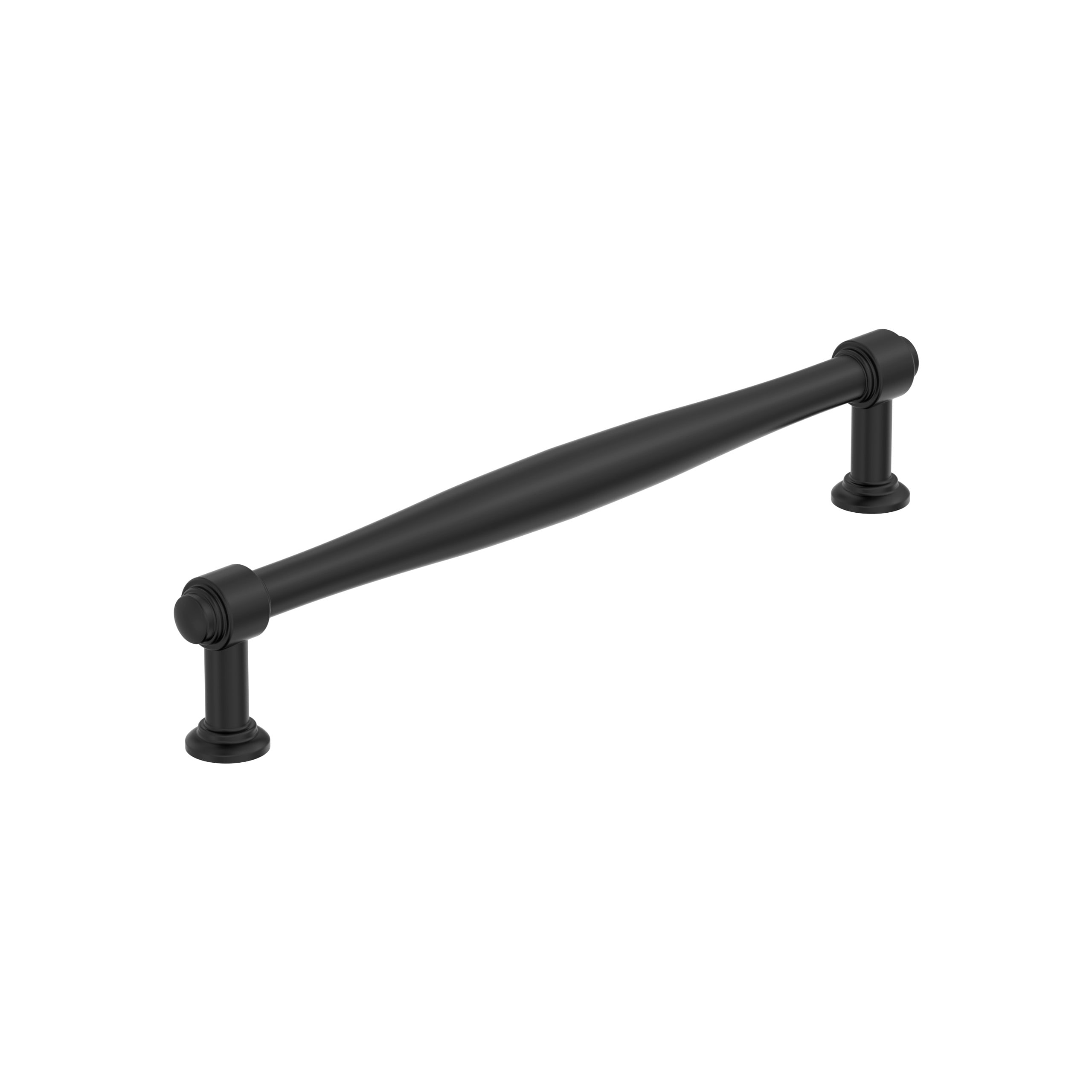 Amerock BP37725MB Enlivity 7-9/16-in , 192mm Center to Center Matte Black Cylindrical Bar Drawer Pull