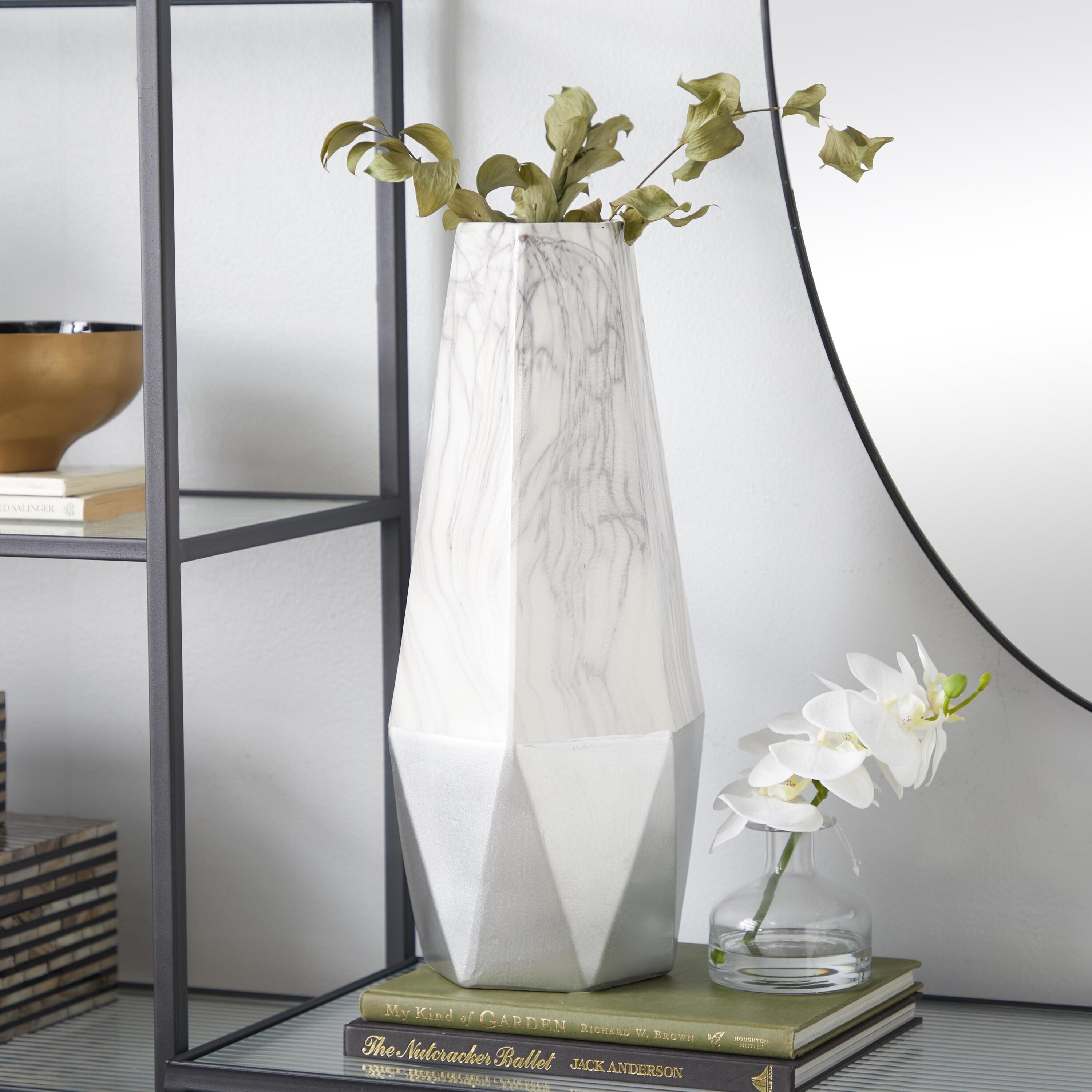 Grayson Lane 60745 Gray Stone Modern Vase