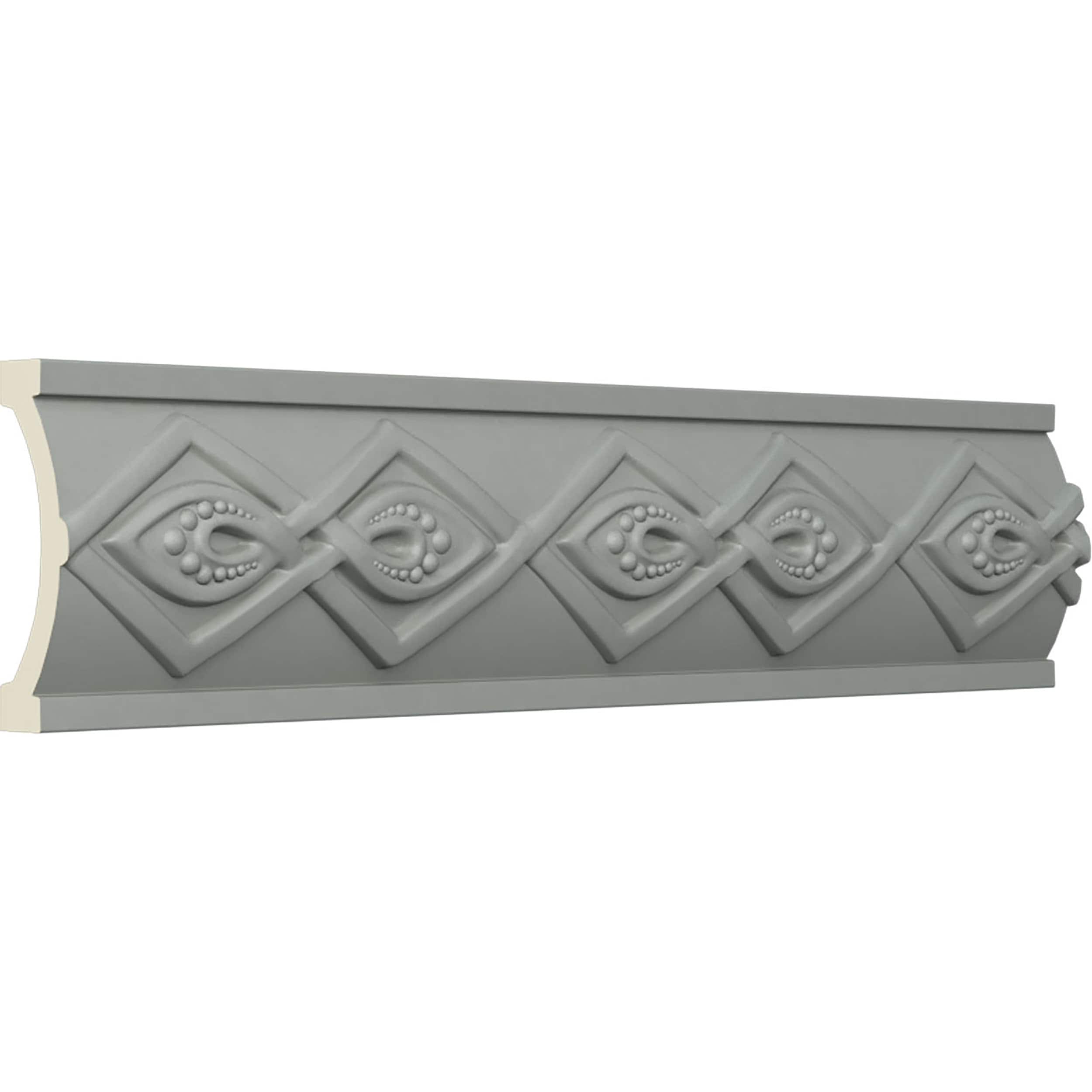 Ekena Millwork 2 1/4"H x 3/4"P x 94 1/2"L, (1 5/8" Repeat), Haylynn Chair Rail