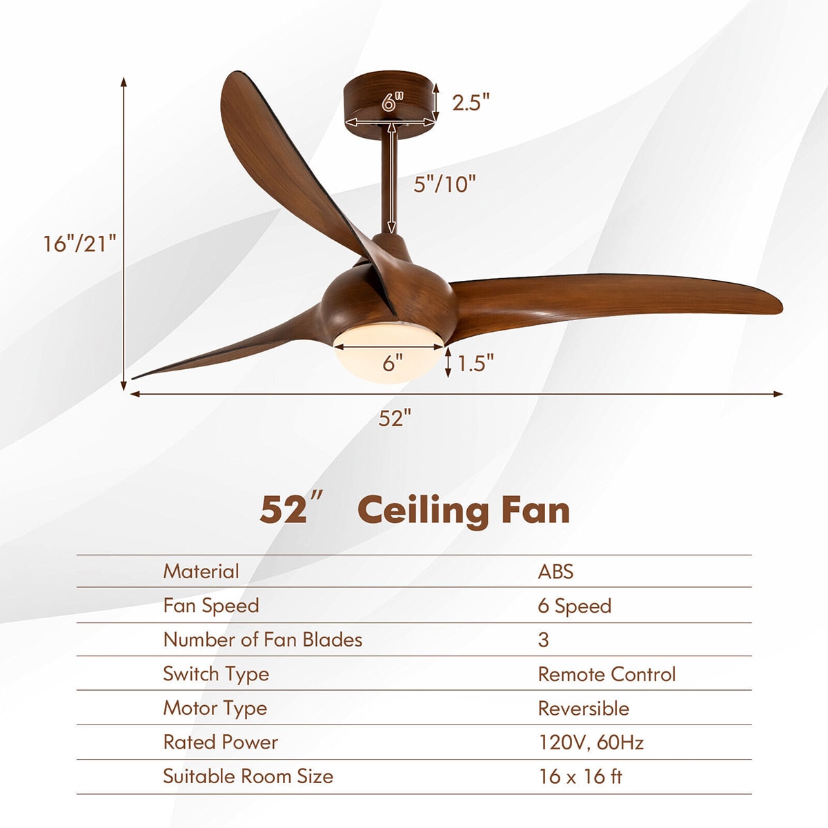 WELLFOR DFJ10132US-NA Ceiling-Fans - View #11