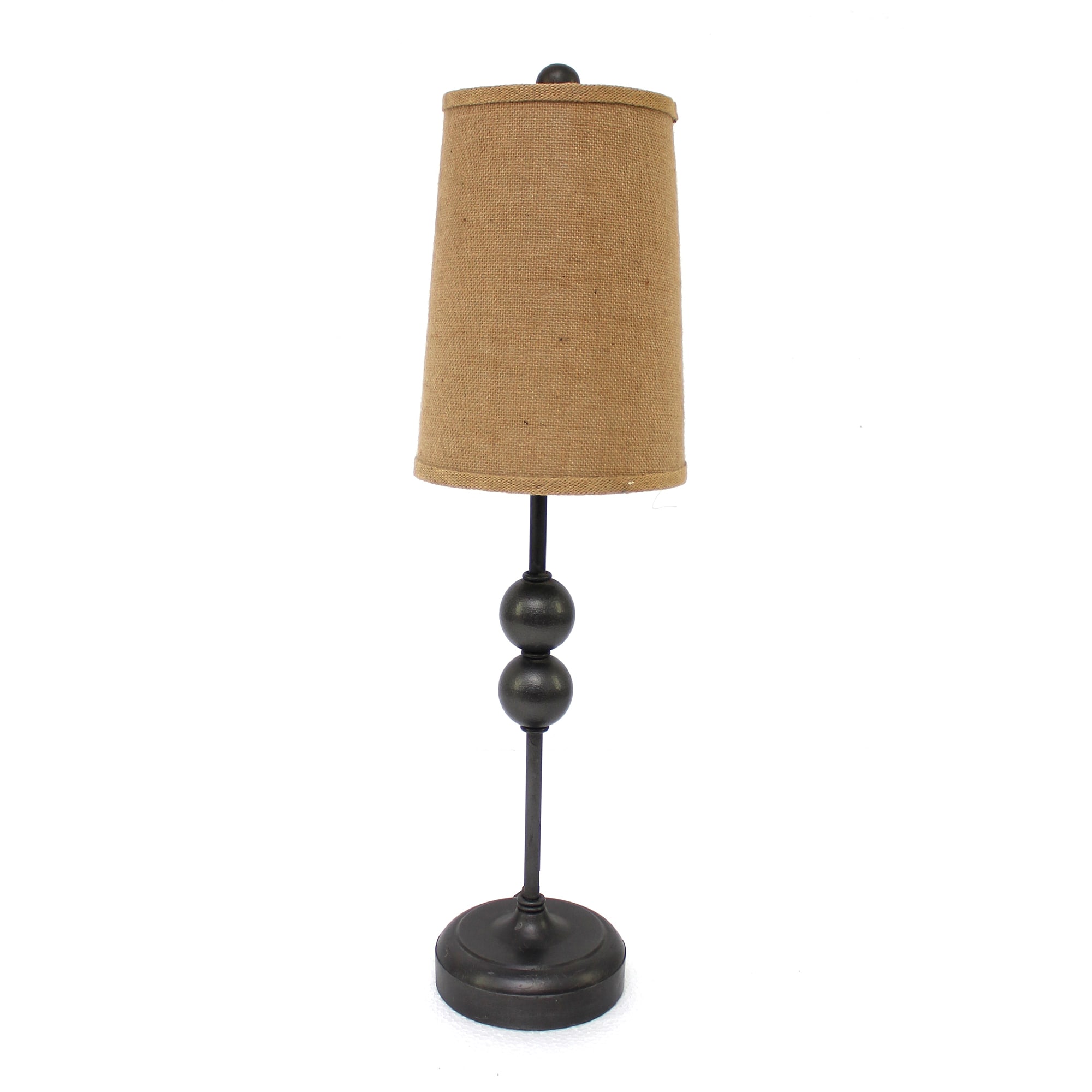 Benzara BM217233 29-in Black LED Table Lamp with Fabric Shade