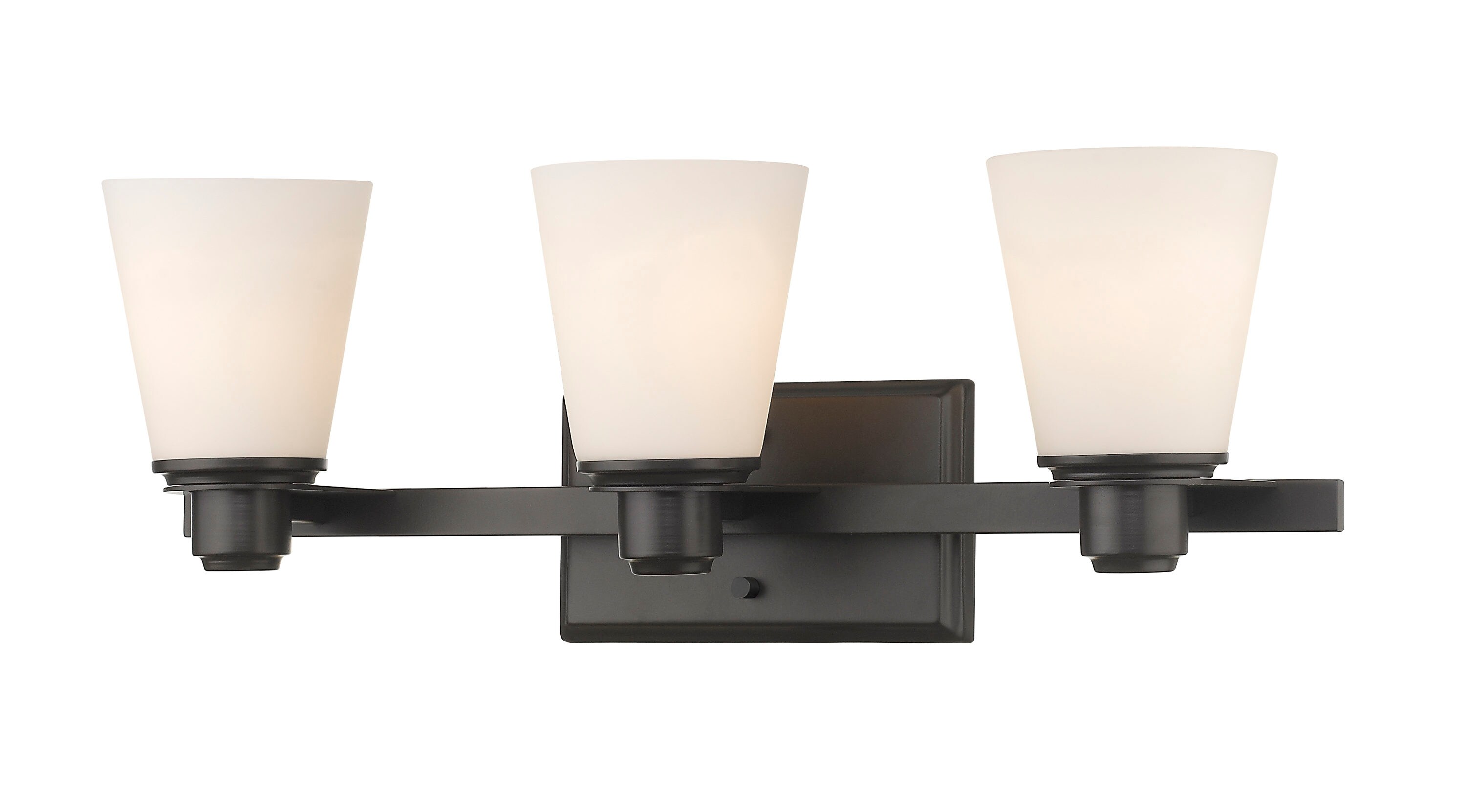 Z-Lite 7001-3V-BRZ Kayla 22-in 3 -Light Matte Bronze Transitional Vanity light
