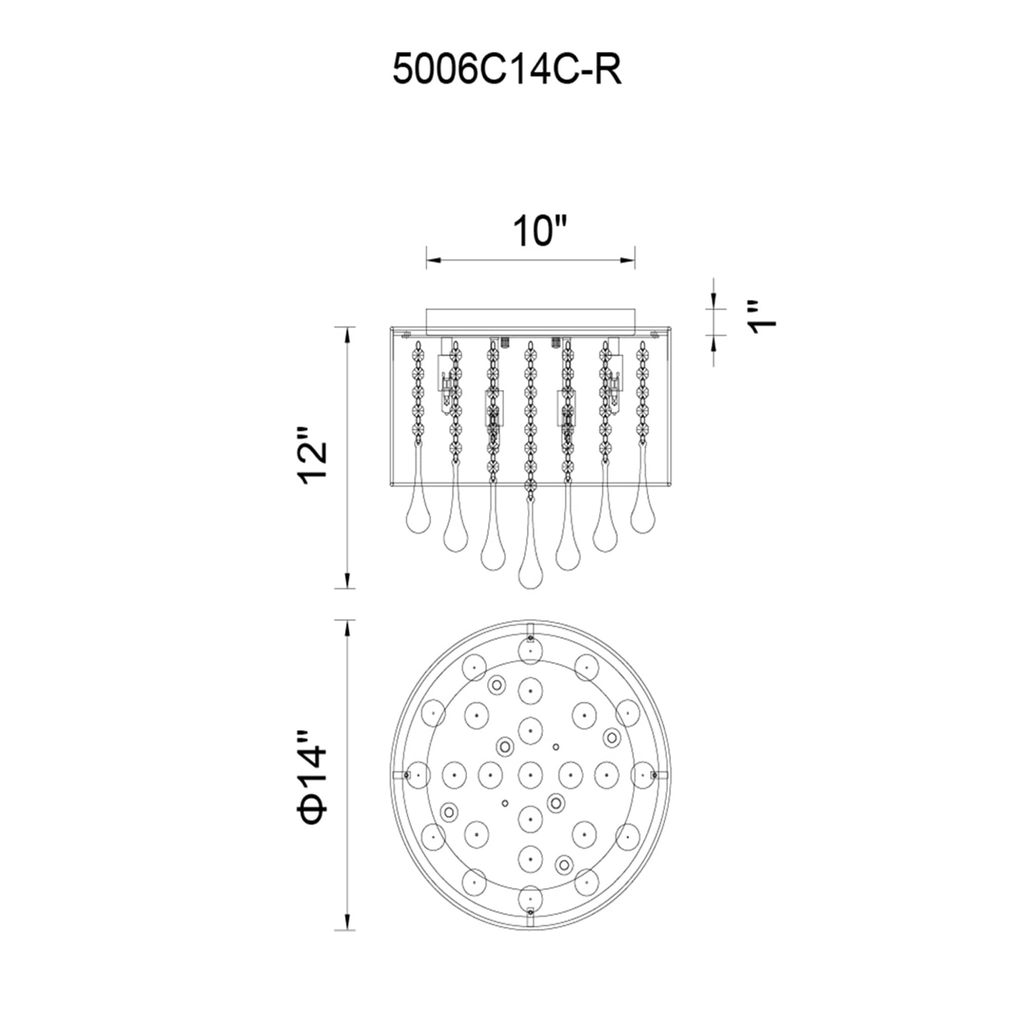 CWI Lighting 5006C14C-R (S) flushmounts - View #6