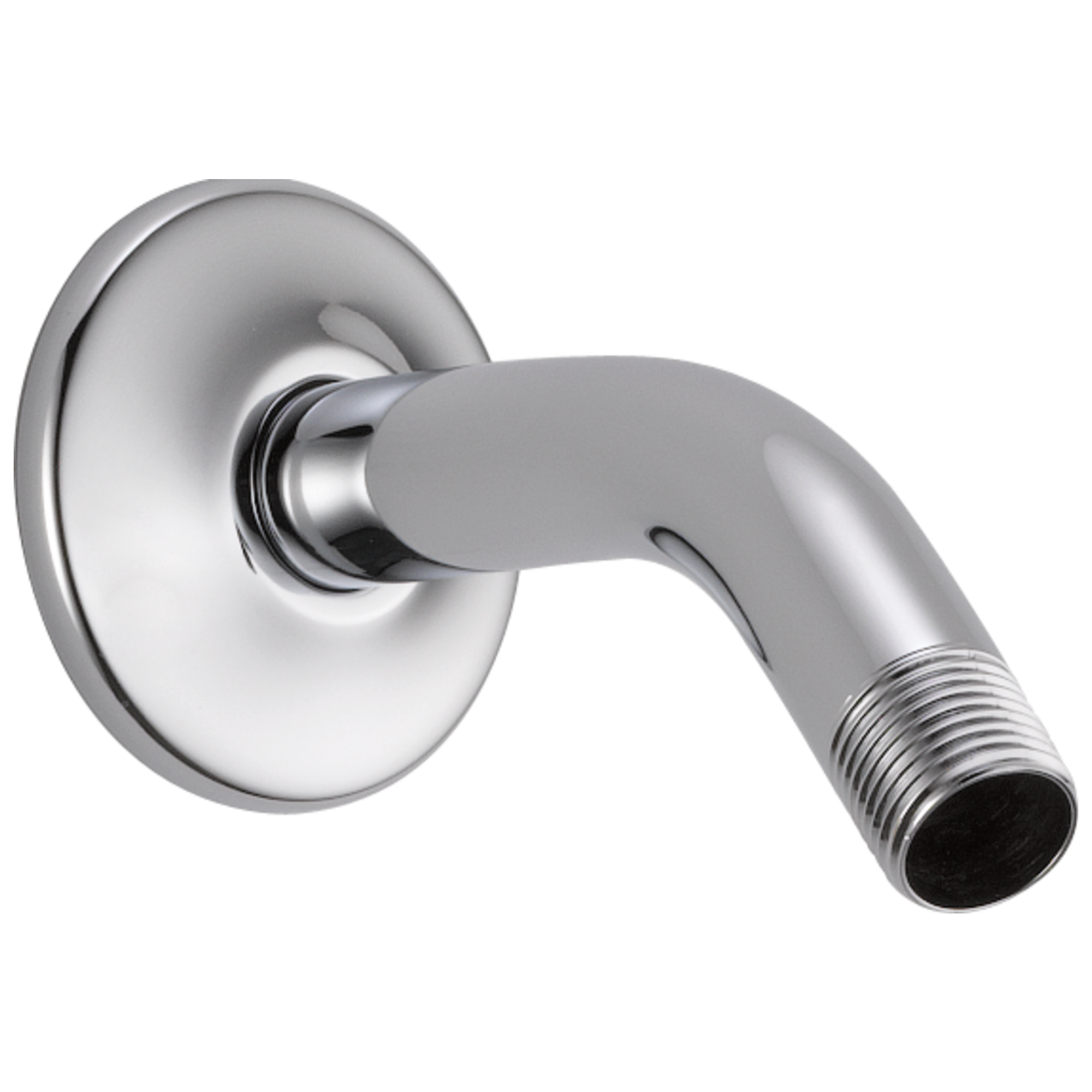 Delta Chrome 5.75-in Universal Universal Shower arm and flange 0.5-in -ID
