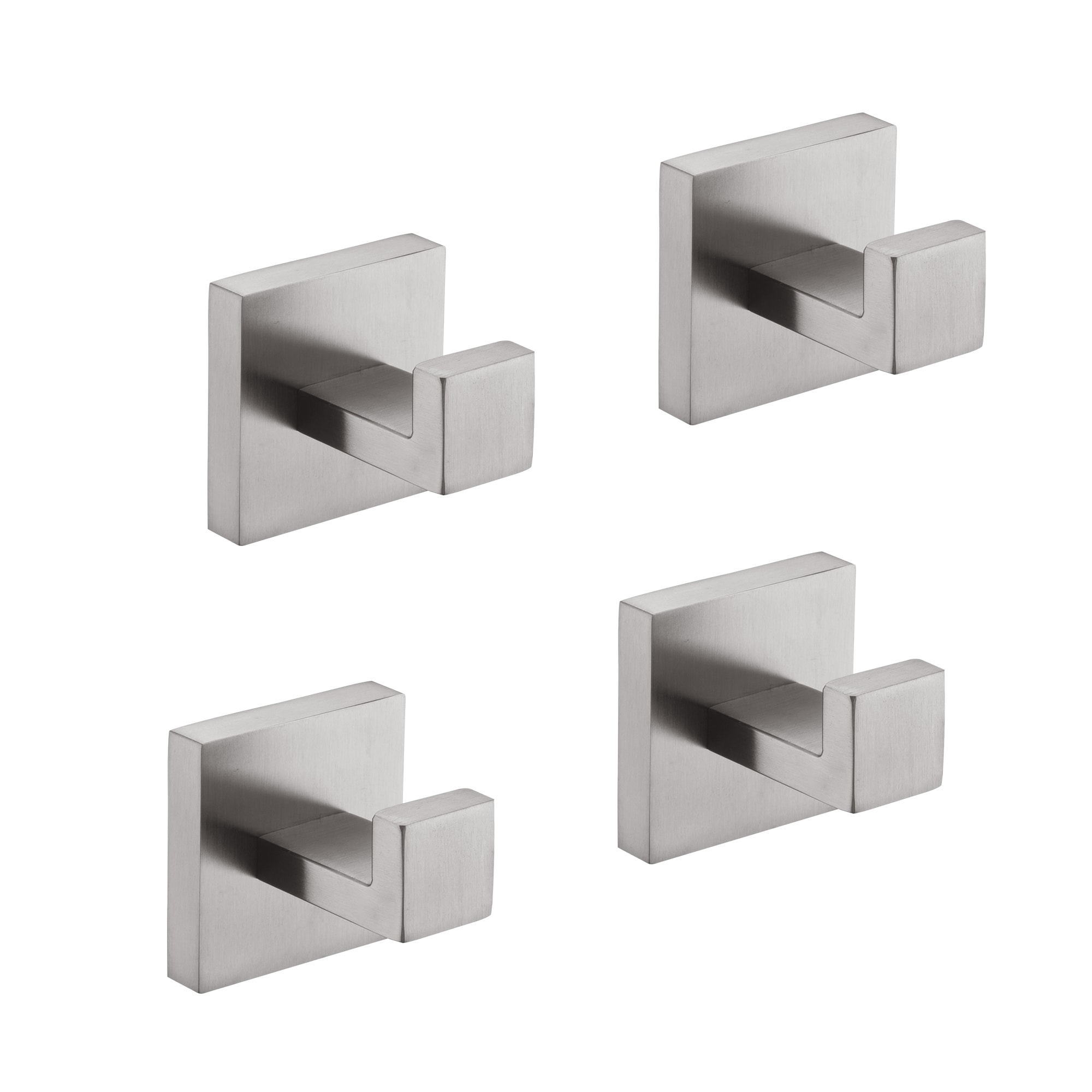 Tahanbath 4 Pack Wall Mounted Stainless Steel Bathroom Towel Hooks Coat Hooks for Bathroom Bedroom Kitchen