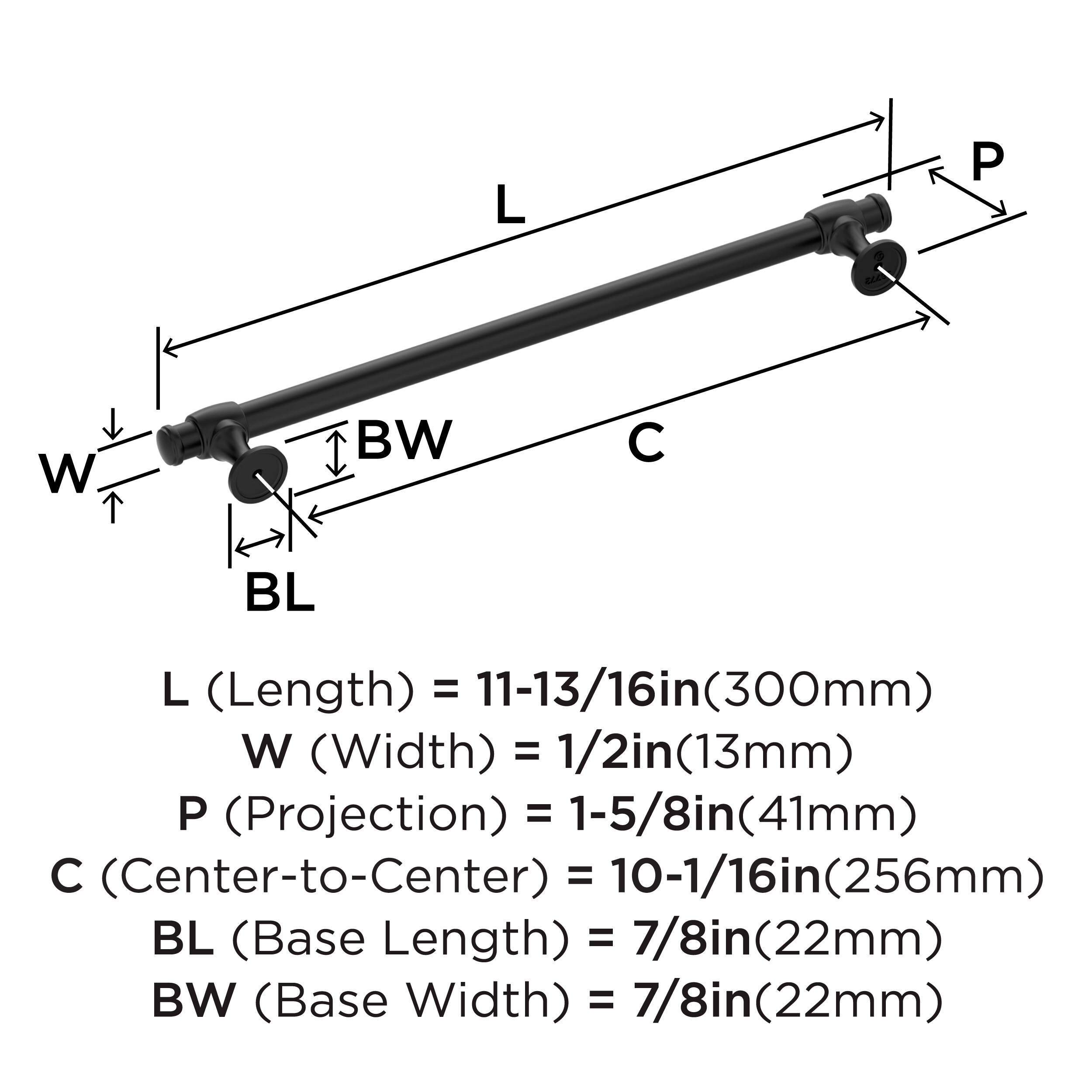Amerock BP36772FB Cabinet-Pulls - View #3