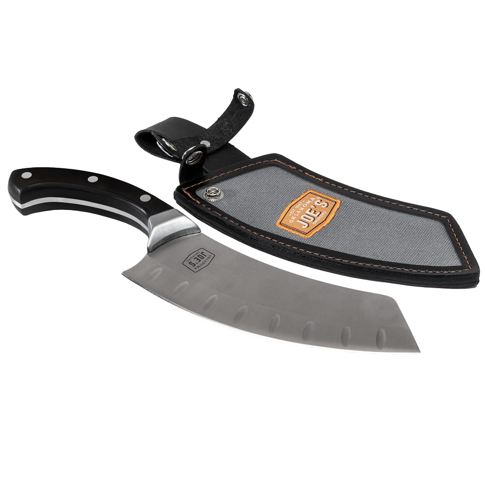 Fixed Blade Carbon Steel Meat Cleaver Knife-14 Functional Full