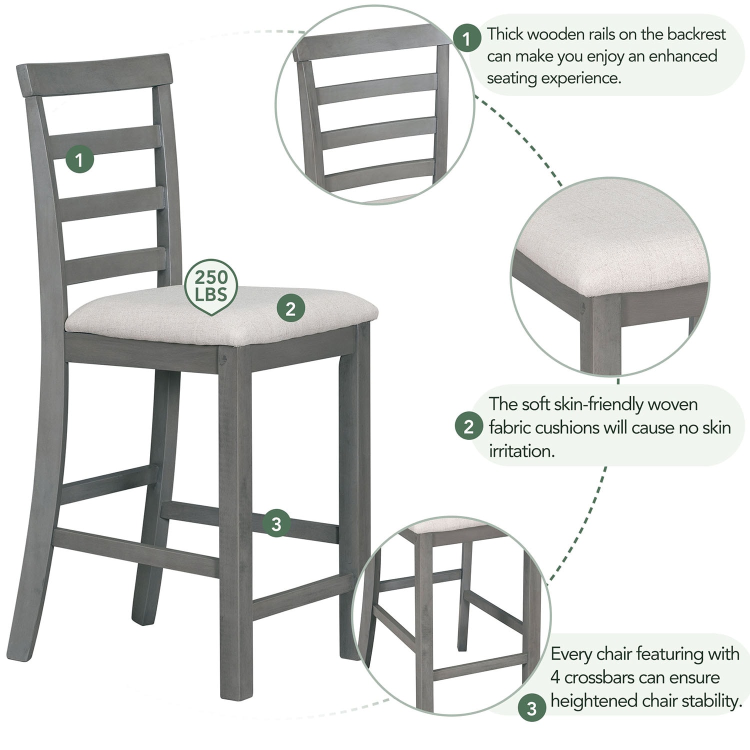 SINOFURN SYA010068GY Dining-Sets - View #5