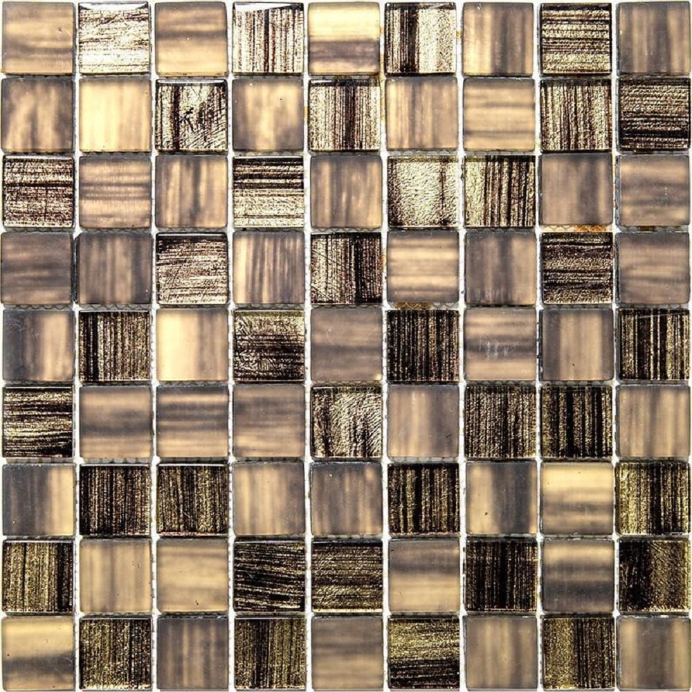 Apollo Tile Nirvana Brown 12-in x 12-in Polished Glass Uniform Squares ...