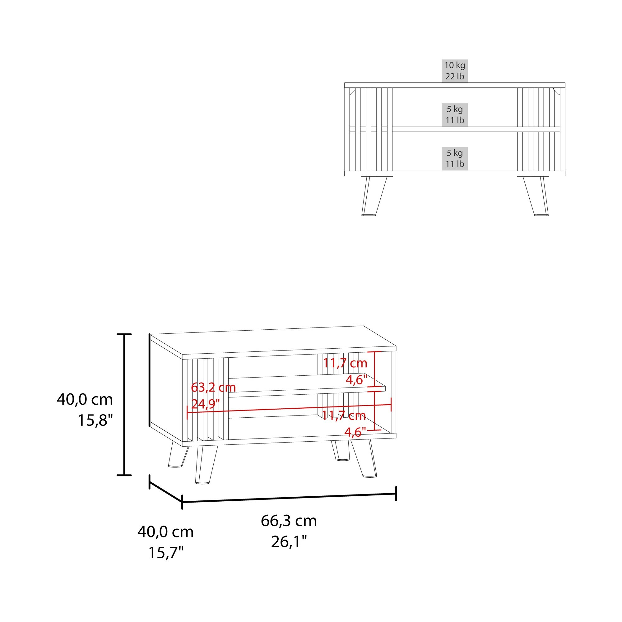 HyperDrop Cart W-B070P363825 Coffee-Tables - View #3