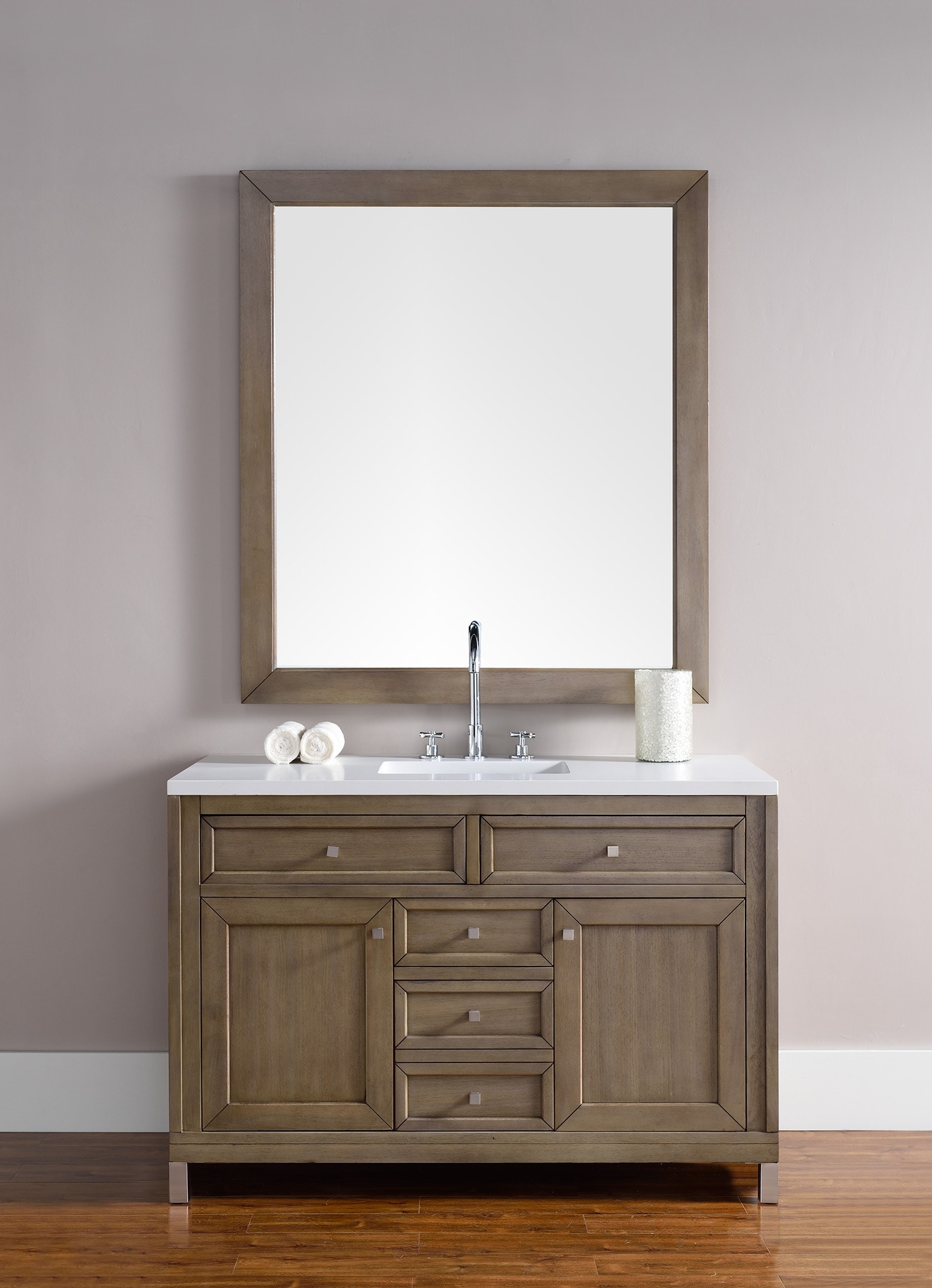 James Martin Vanities 305-V48-WWW-3CLW Bath-Vanity-Combo - View #2