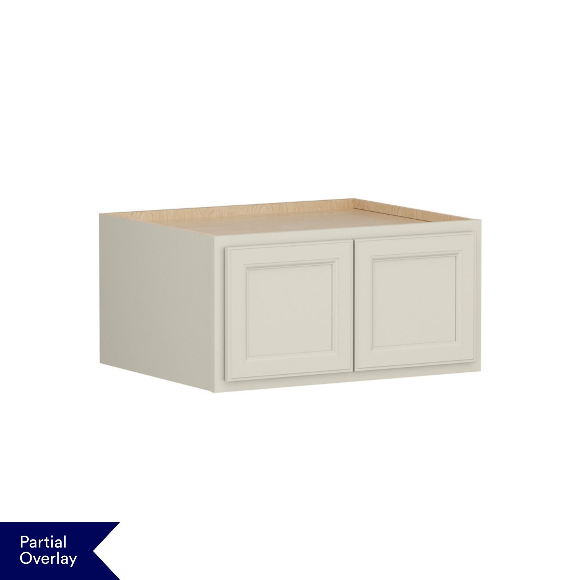 Shenandoah Cardiff 33-in W x 15-in H x 24-in D Harbor Laminate Wall Fully Assembled Cabinet Recessed Panel Miter