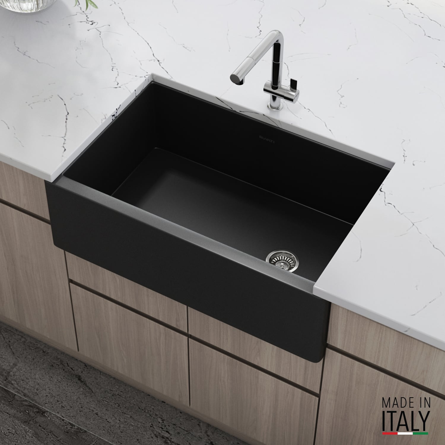Ruvati RVL4018MBK Kitchen-Sinks - View #3