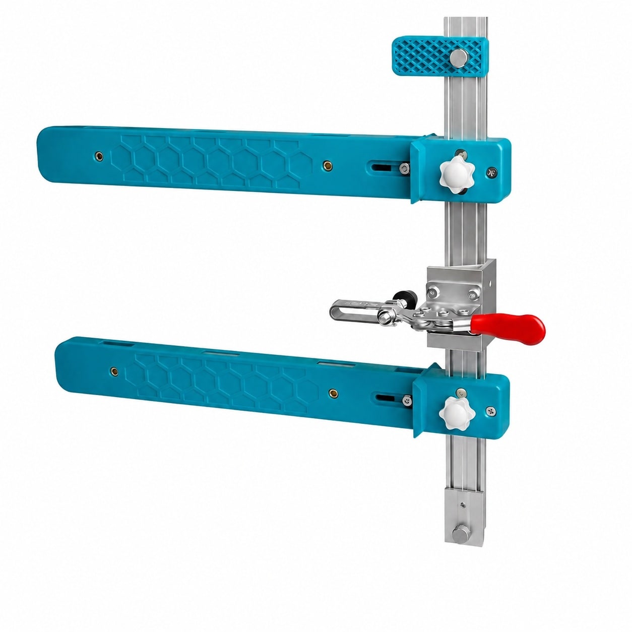 Etokfoks Cabinet Drawer Slide Installation Template with Toggle Clamp and Magnetic Arm Blue Stainless Steel #LETTEW6FU