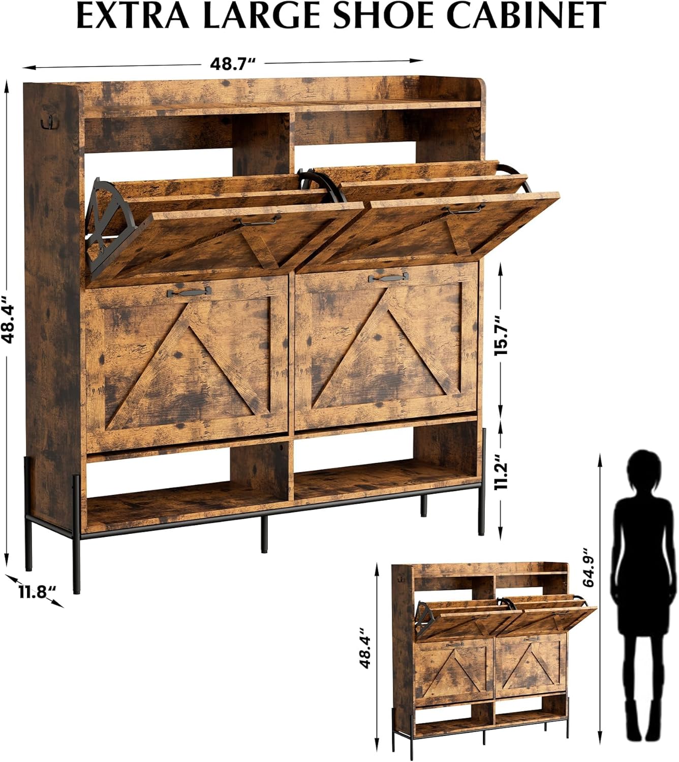 WhizMax DF-PHO-150ZRRUR Shoe-Racks - View #2