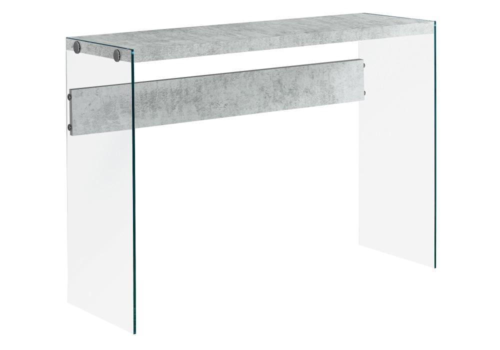 Monarch Specialties Grey Cement-look Modern Console Table at Lowes.com