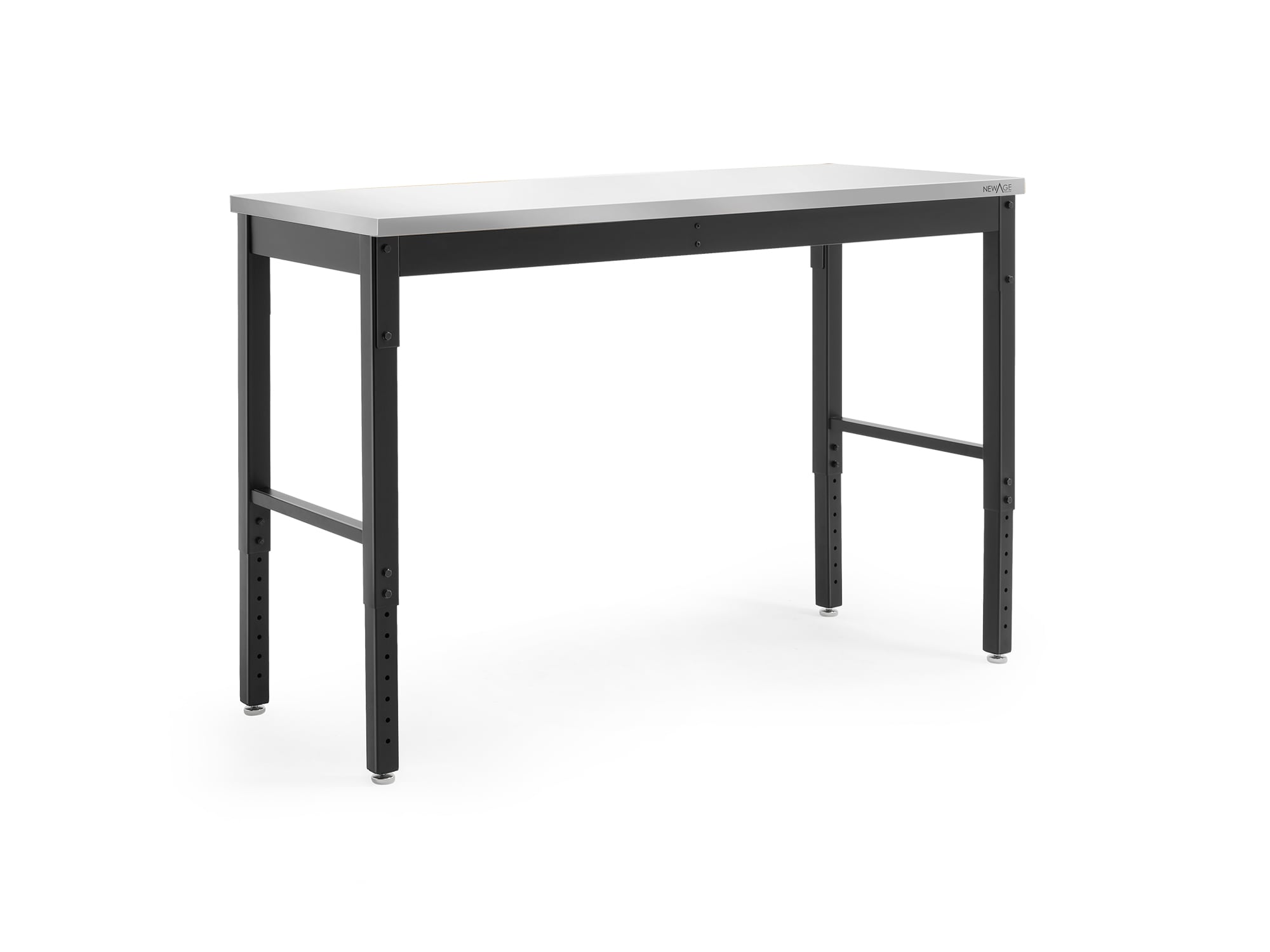 NewAge Products 56-in L x 43-in H Black Stainless Steel Adjustable Height Portable Work Bench 55940 Sansujyuku sansujyuku.com