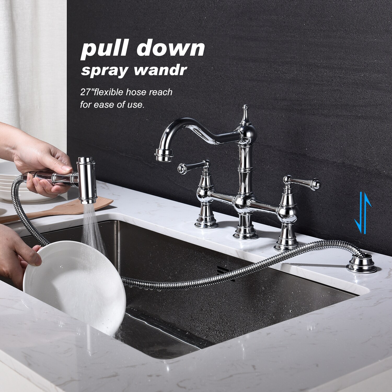 Flynama W928THQ7006TCP Kitchen-Faucets - View #3